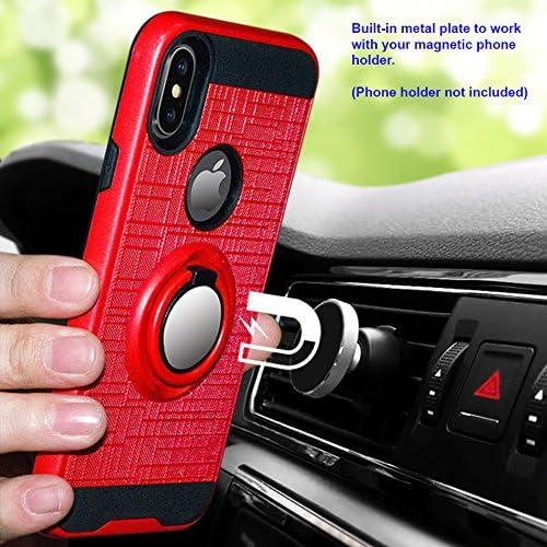 Funda Híbrida con Soporte de Anillo CELZEN para Alcatel 3V