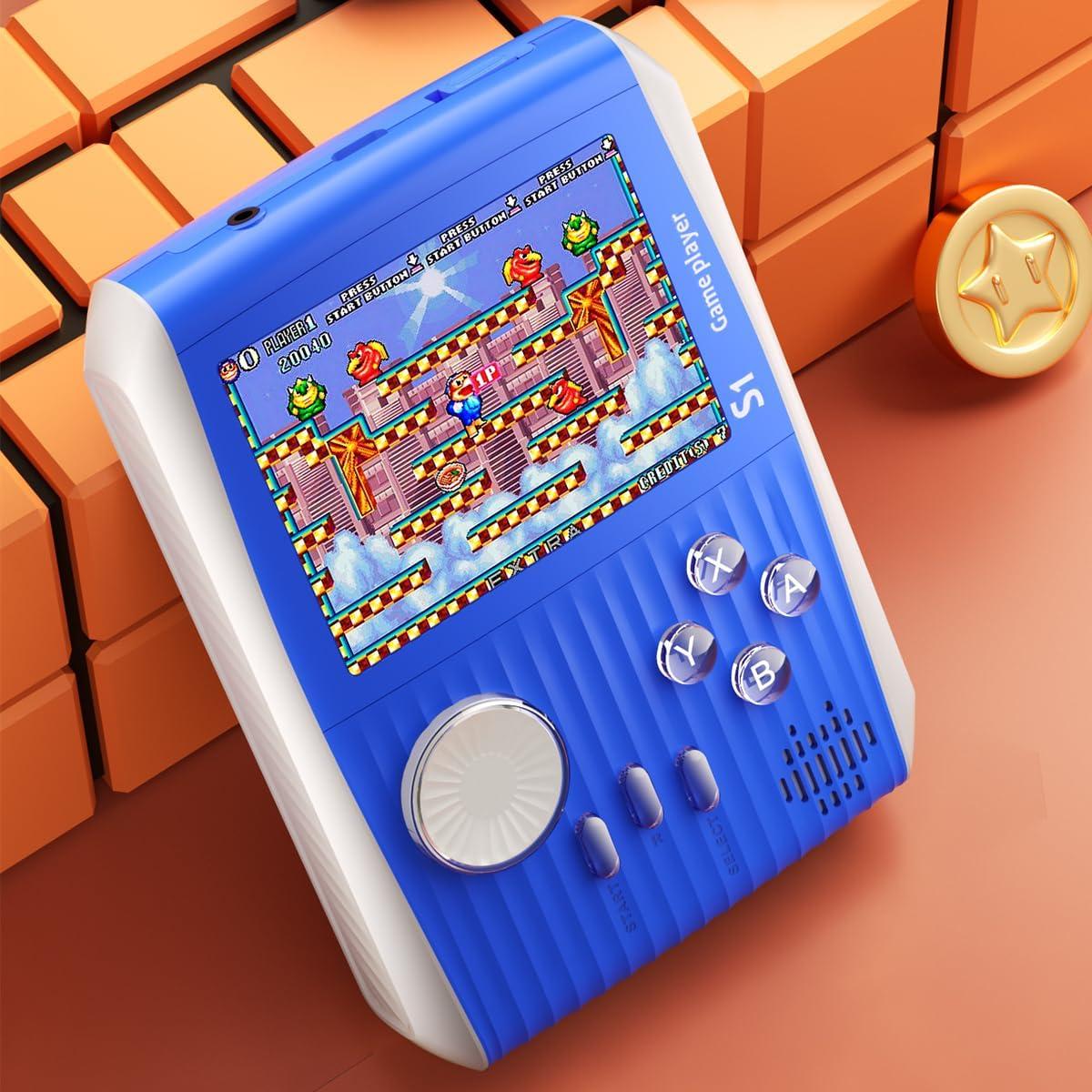 Consola de Juegos Retro Portátil Whisary S1 Azul 666 Juegos
