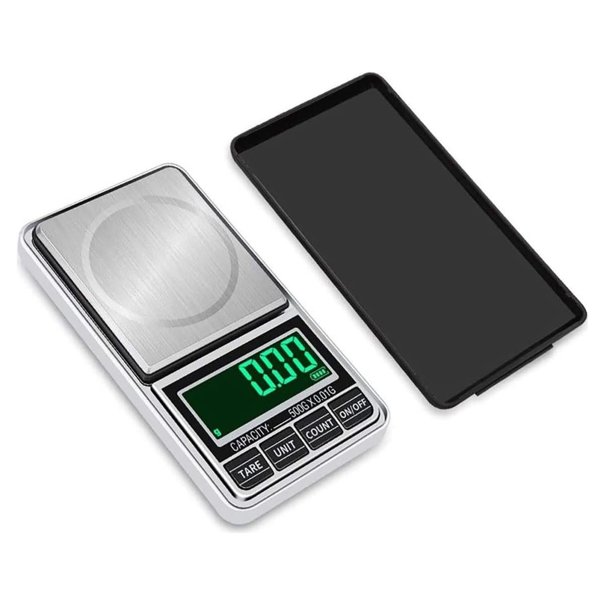 Mini Balanza Digital de Precisión EDCWDTYYEC 1kg/0.01g Plata