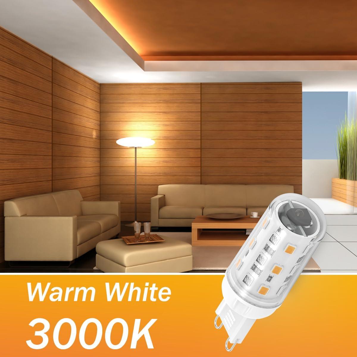 Bombillas LED G9 RGB AEGISLOGIC 2W 3000K 12 Colores 2 Pzas