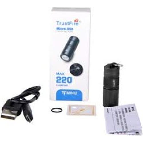 Linterna LED TrustFire MINI2 220 Lúmenes Recargable USB