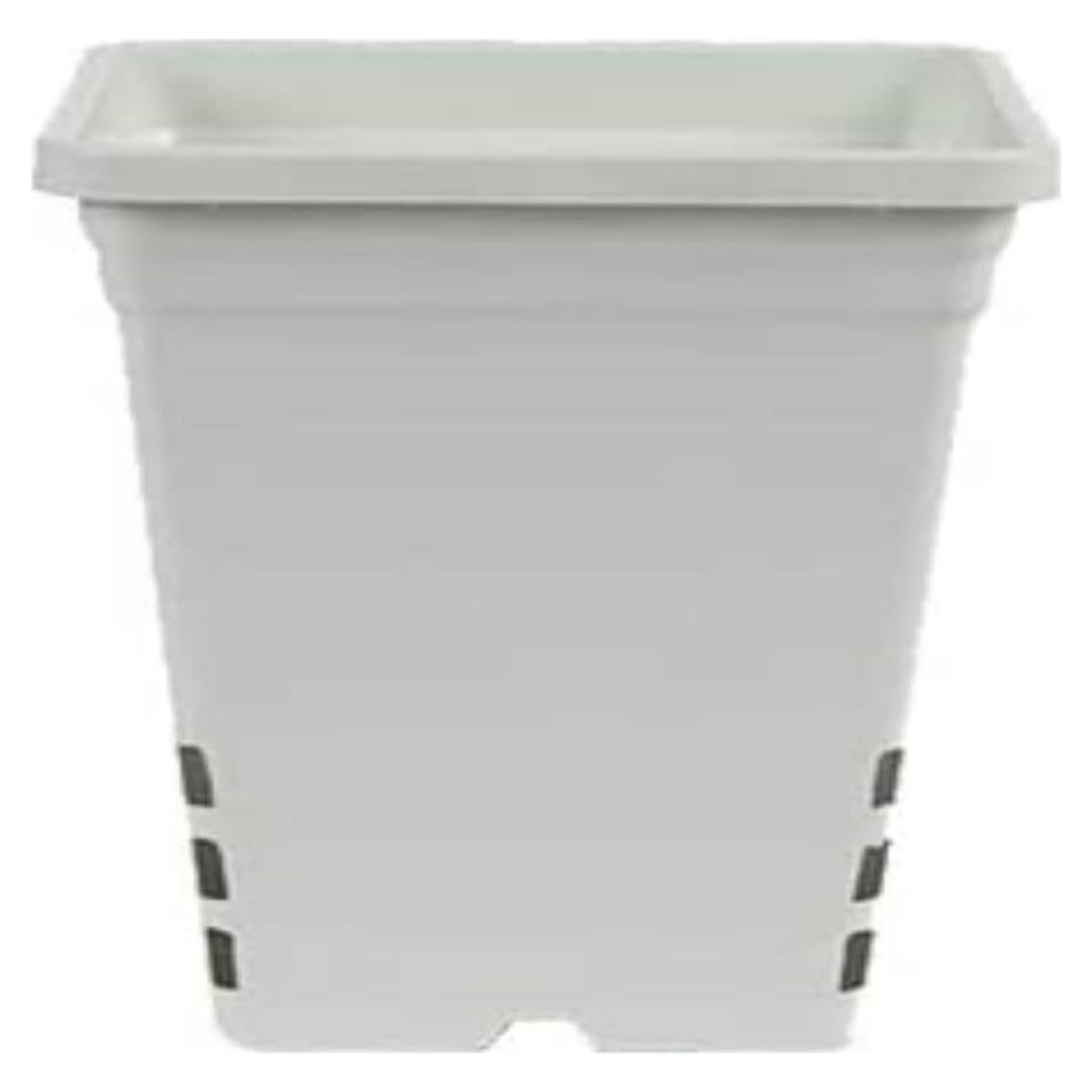 Maceta Plástica Alta SUNPACK 22.86 cm Blanca con Drenaje