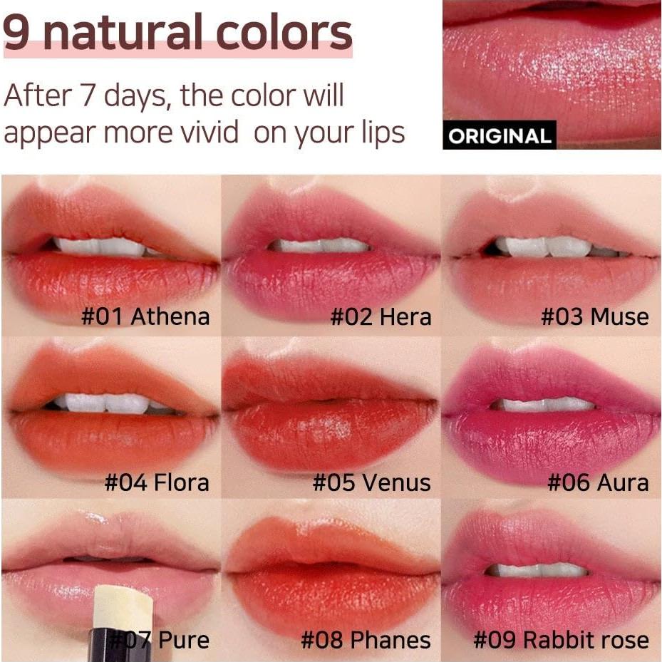 Bálsamo Labial Lux Triple Lip Cure 4.8g ATHENA Rojo Naranja