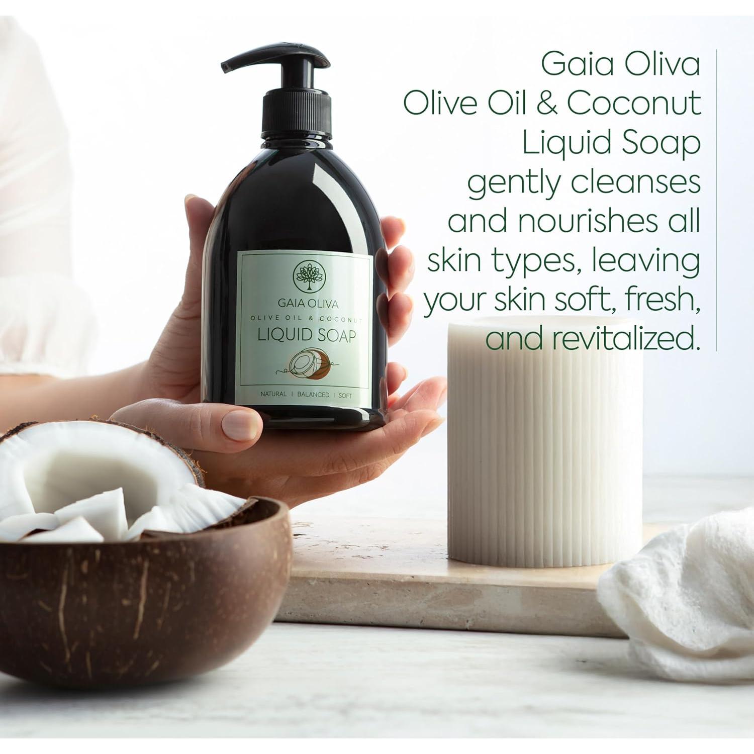 Jabón Líquido de Manos GAIA Oliva 500 ml Aroma Coco Natural