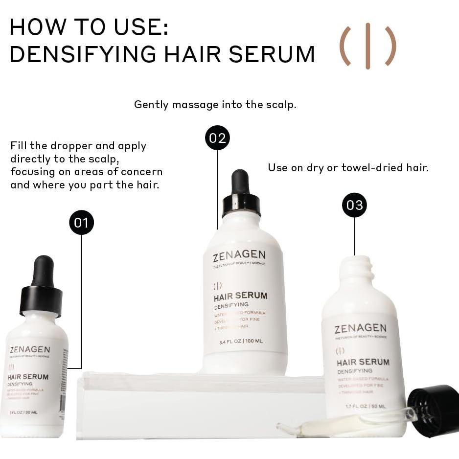 Suero Densificante ZENAGEN 29.57 ml - Fortalece Cabello Fino
