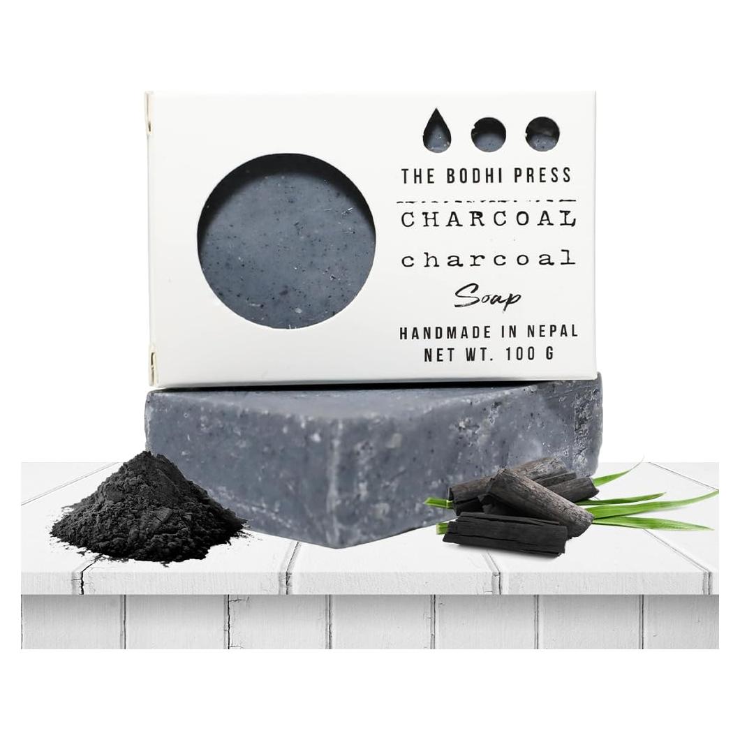 Jabón de Carbón Activado de Bambú Bodhi Press 100g Natural
