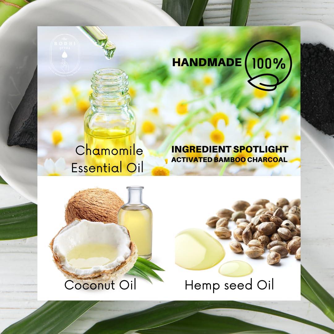 Jabón de Carbón Activado de Bambú Bodhi Press 100g Natural