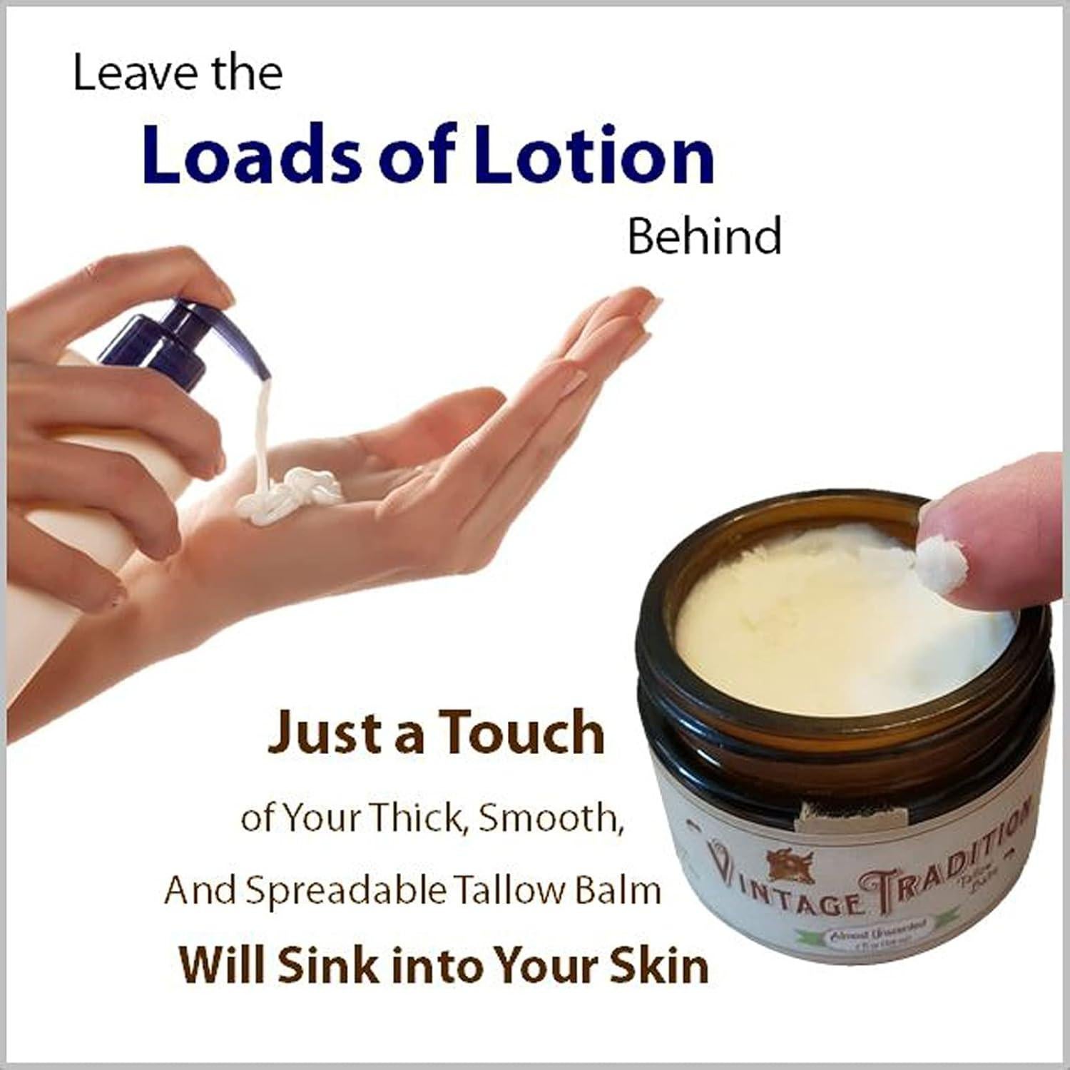 Bálsamo Multiusos Vintage Tradition 59 ml - Hidratante Natural