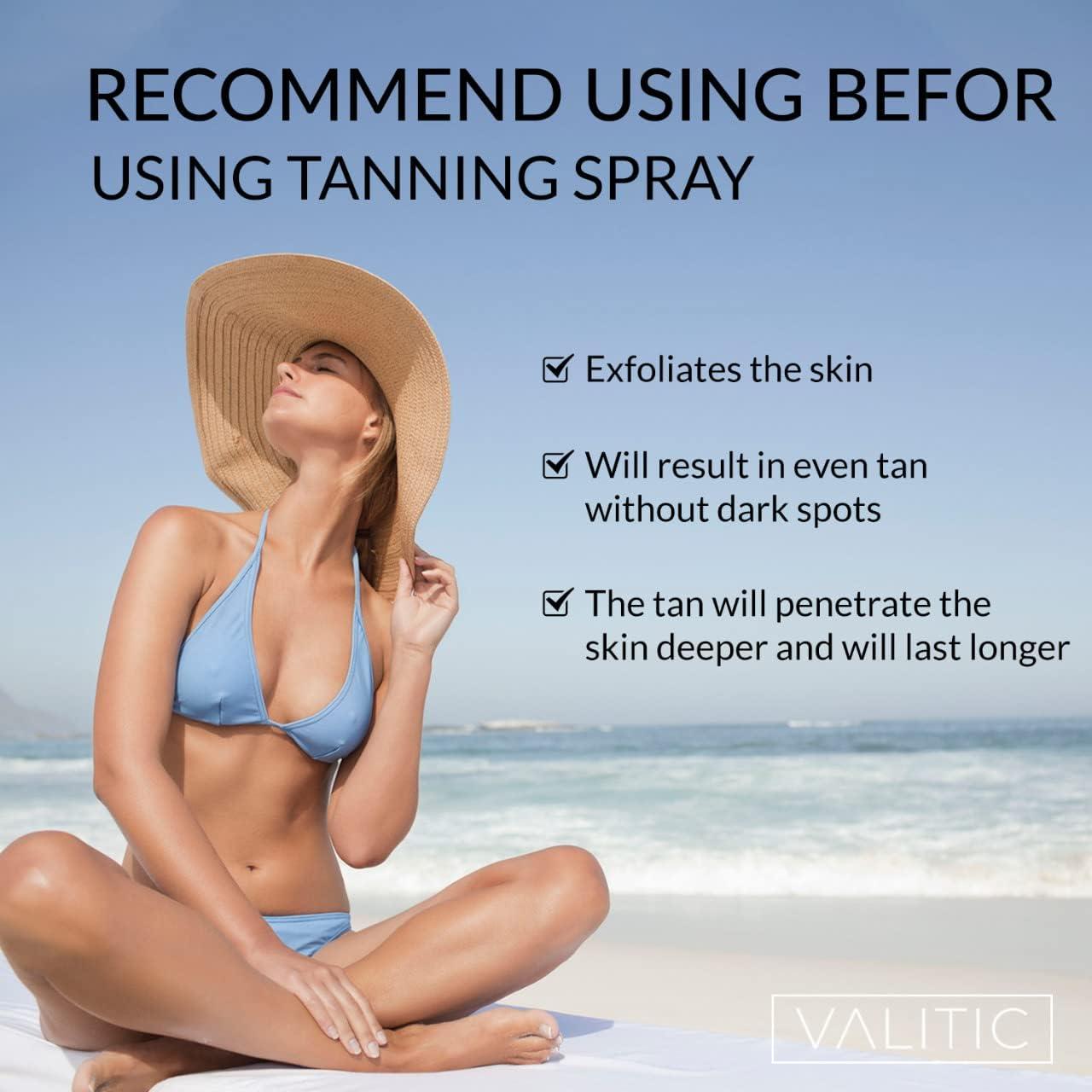 Guante Exfoliante Valitic Negro - Esfregador Corporal 24x17cm