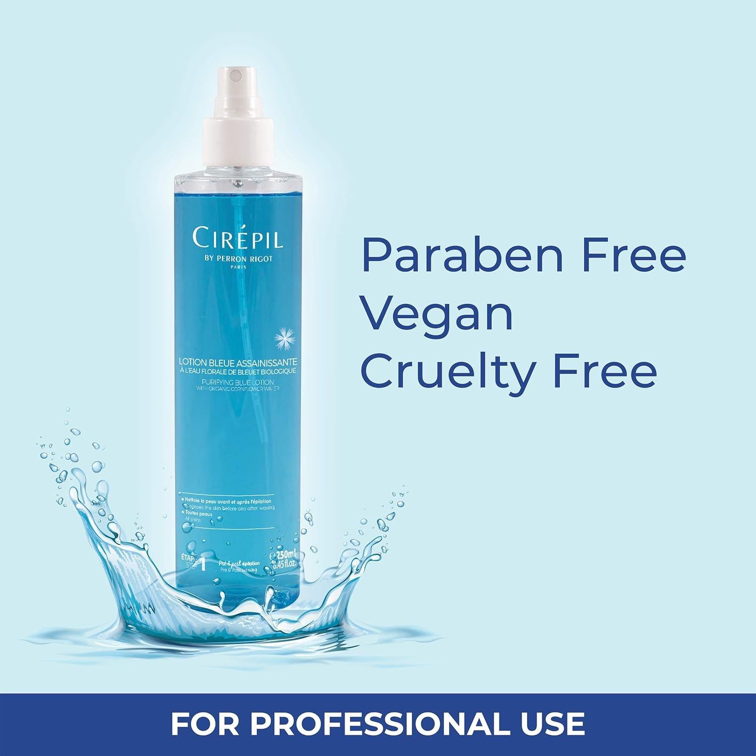 Cirepil Loción Purificante Azul 250ml - Pre y Post Cera Profesional