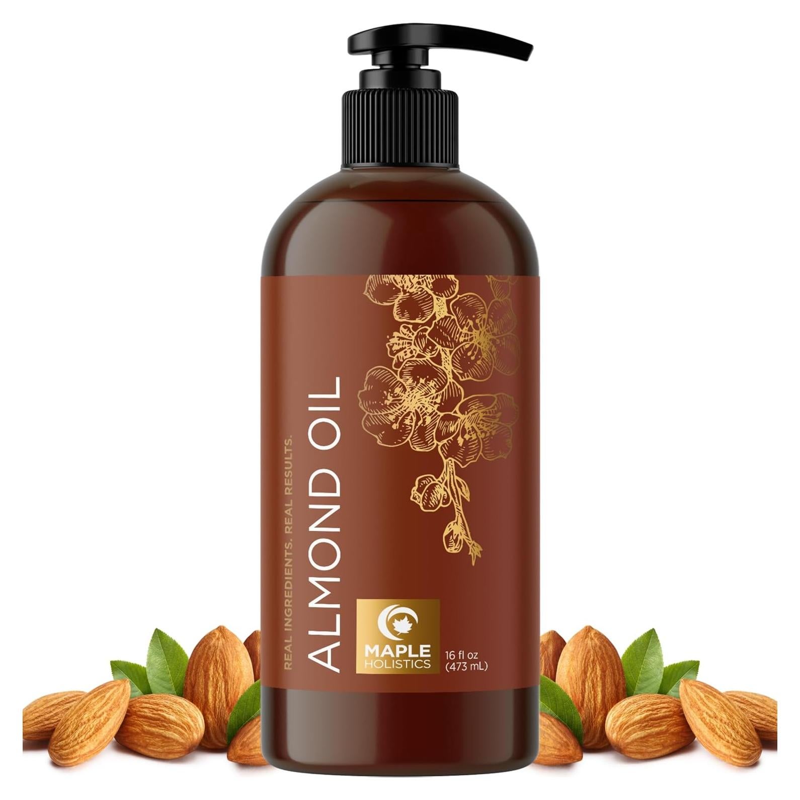 Aceite de Almendra Dulce Puro Maple Holistics 473ml - Hidratante