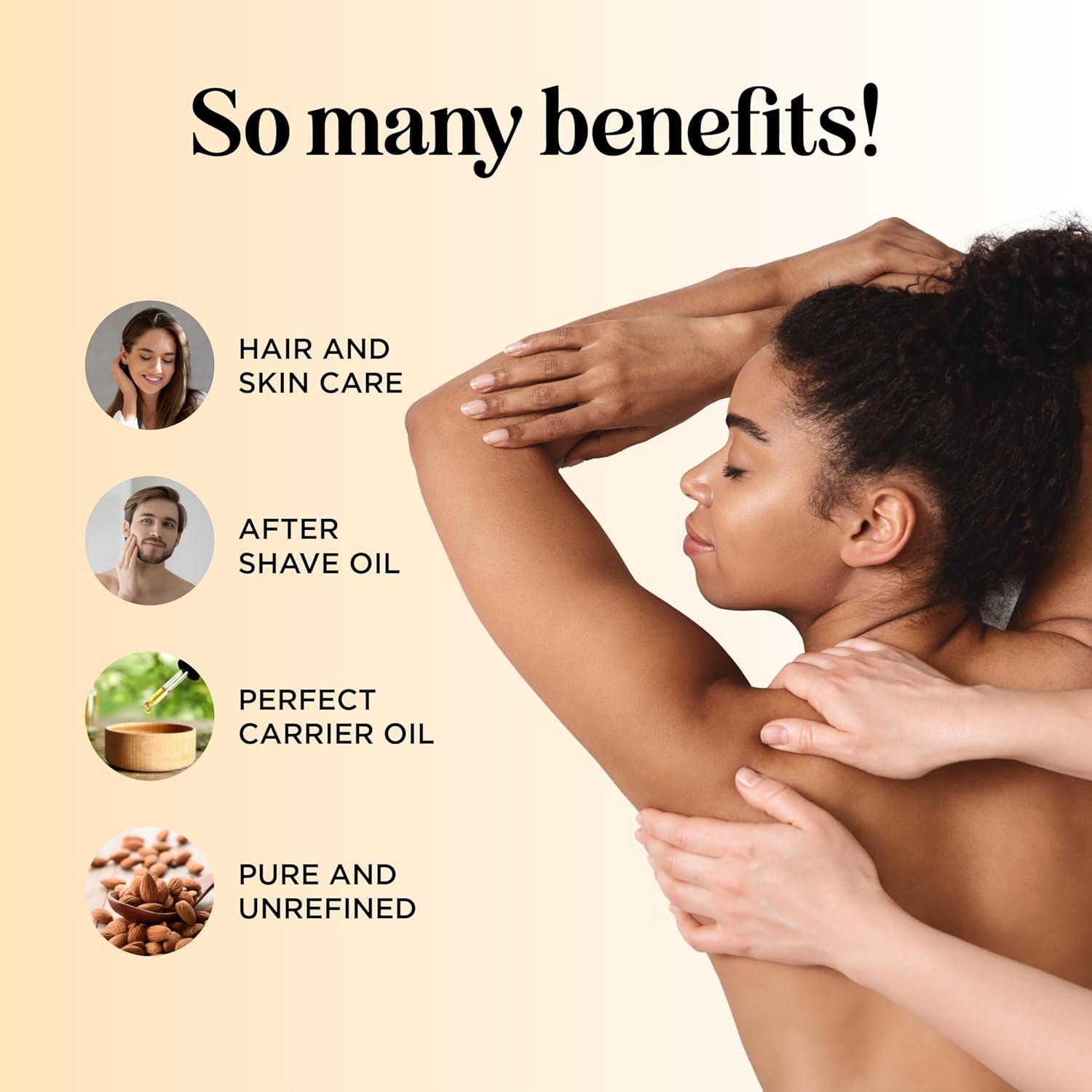 Aceite de Almendra Dulce Puro Maple Holistics 473ml - Hidratante