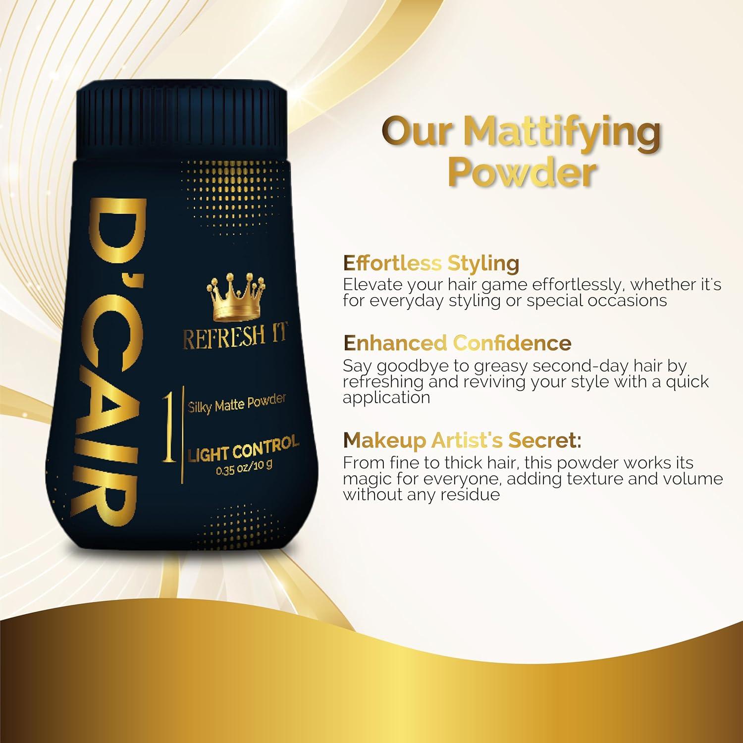 D'Cair Polvo de Estilo - Volumen y Textura para Cabello