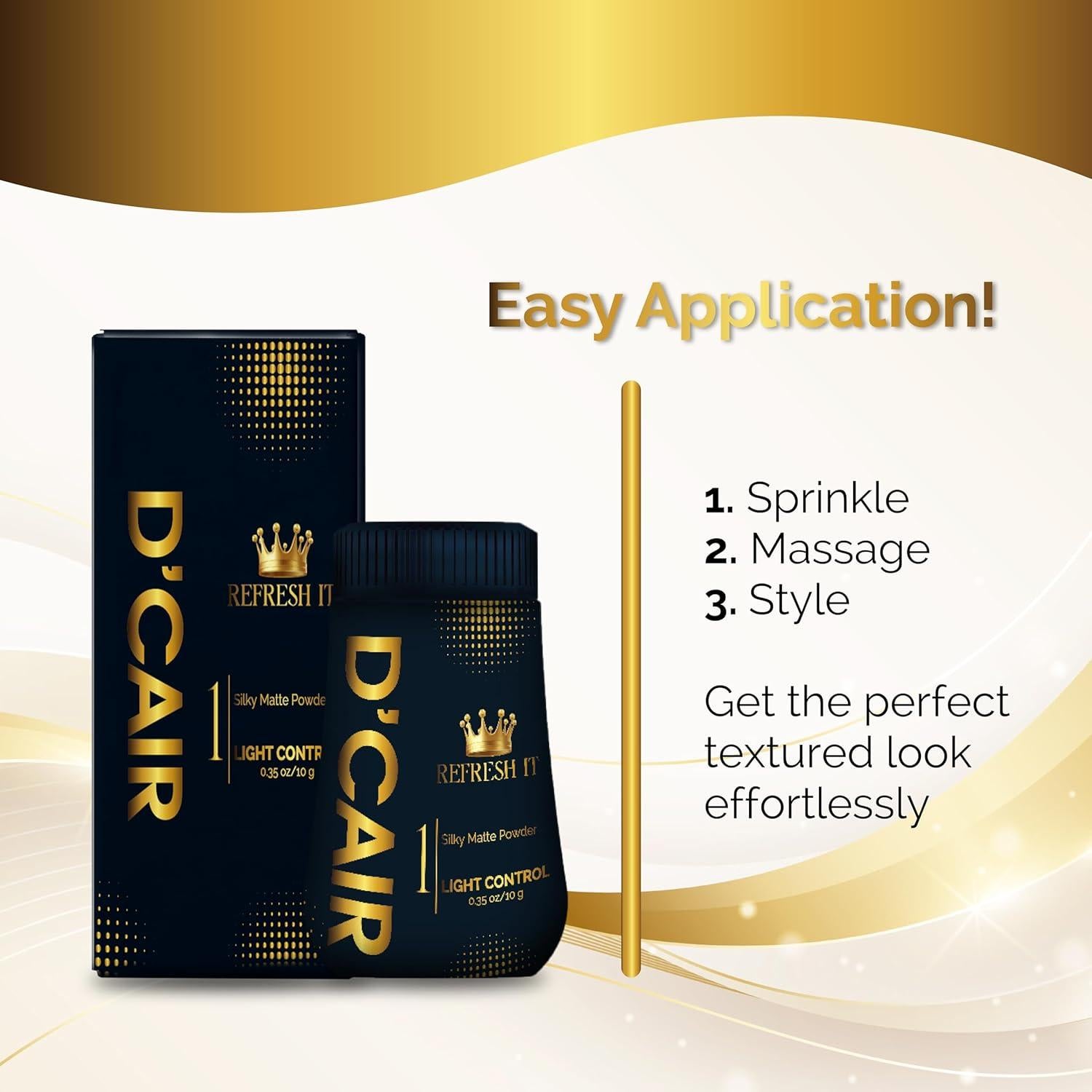 D'Cair Polvo de Estilo - Volumen y Textura para Cabello