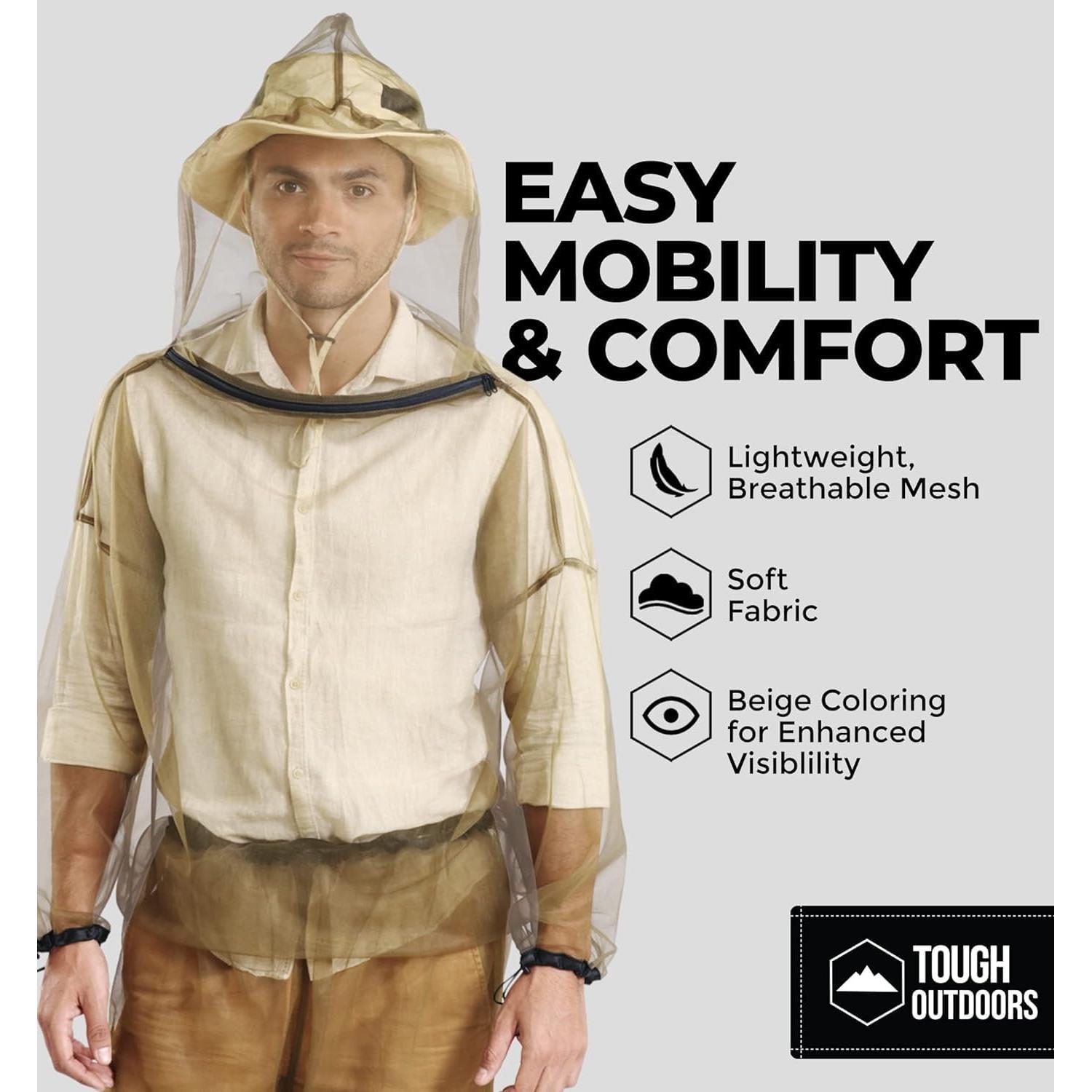 Chaqueta de Mosquito Tough Outdoors Grande - Extra Grande