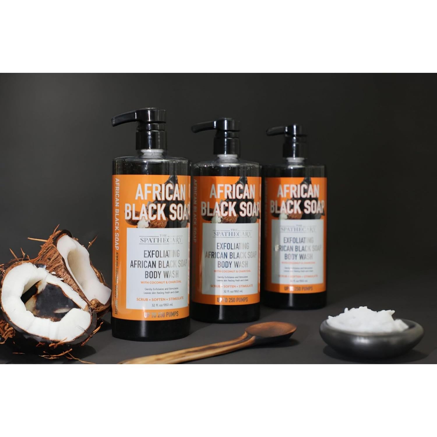 Jabón Negro Africano G2 Beauty 907g Exfoliante Coco Carbón
