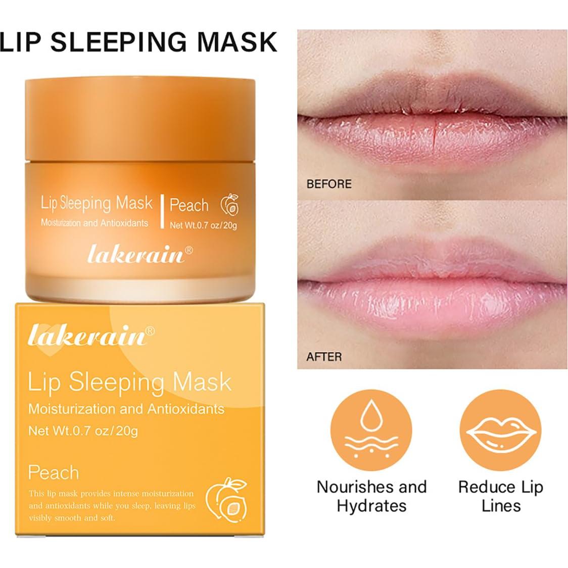 Mascarilla Labial Nocturna FYEBOO Durazno Hidratante 90g