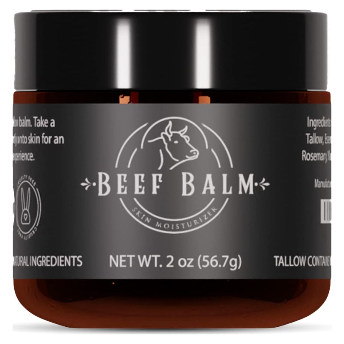 Bálsamo de Sebo de Res Natural 159g - Hidratante Facial Vainilla