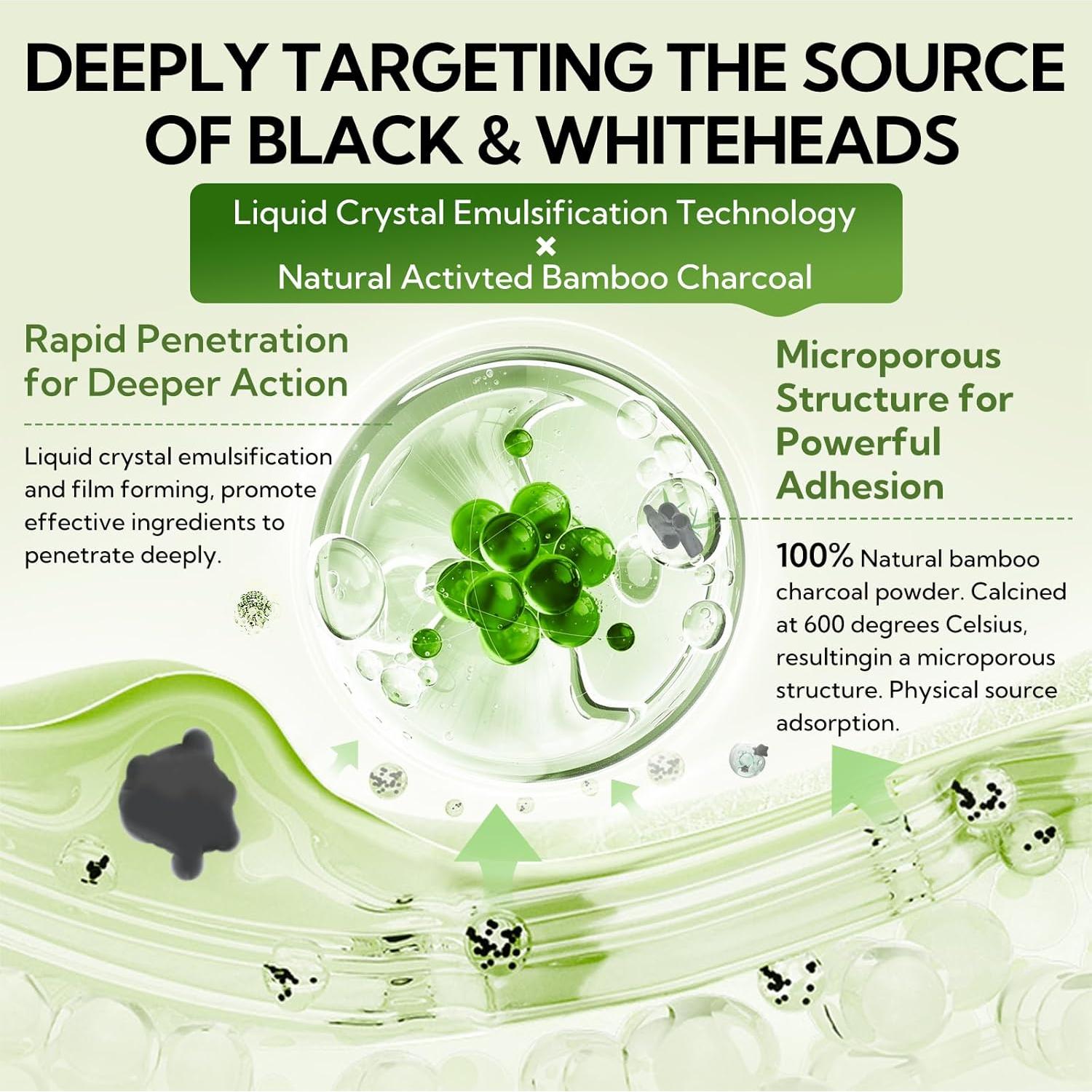 Tiras de Poro LANBENA 3.0 Carbón de Bambú - Limpieza Facial