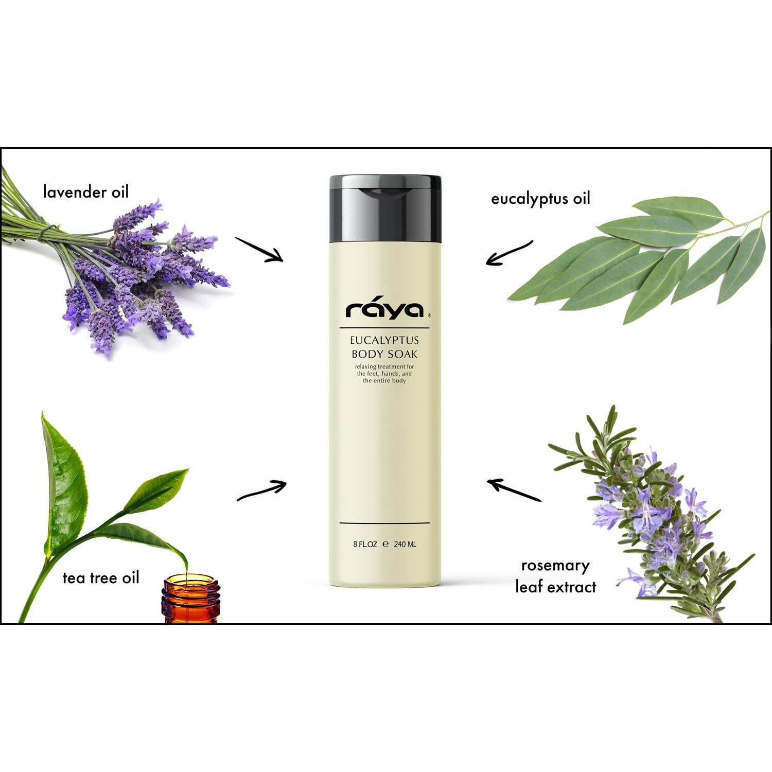 Baño de Eucalipto RAYA 236 ml | Relajante para Pies y Manos