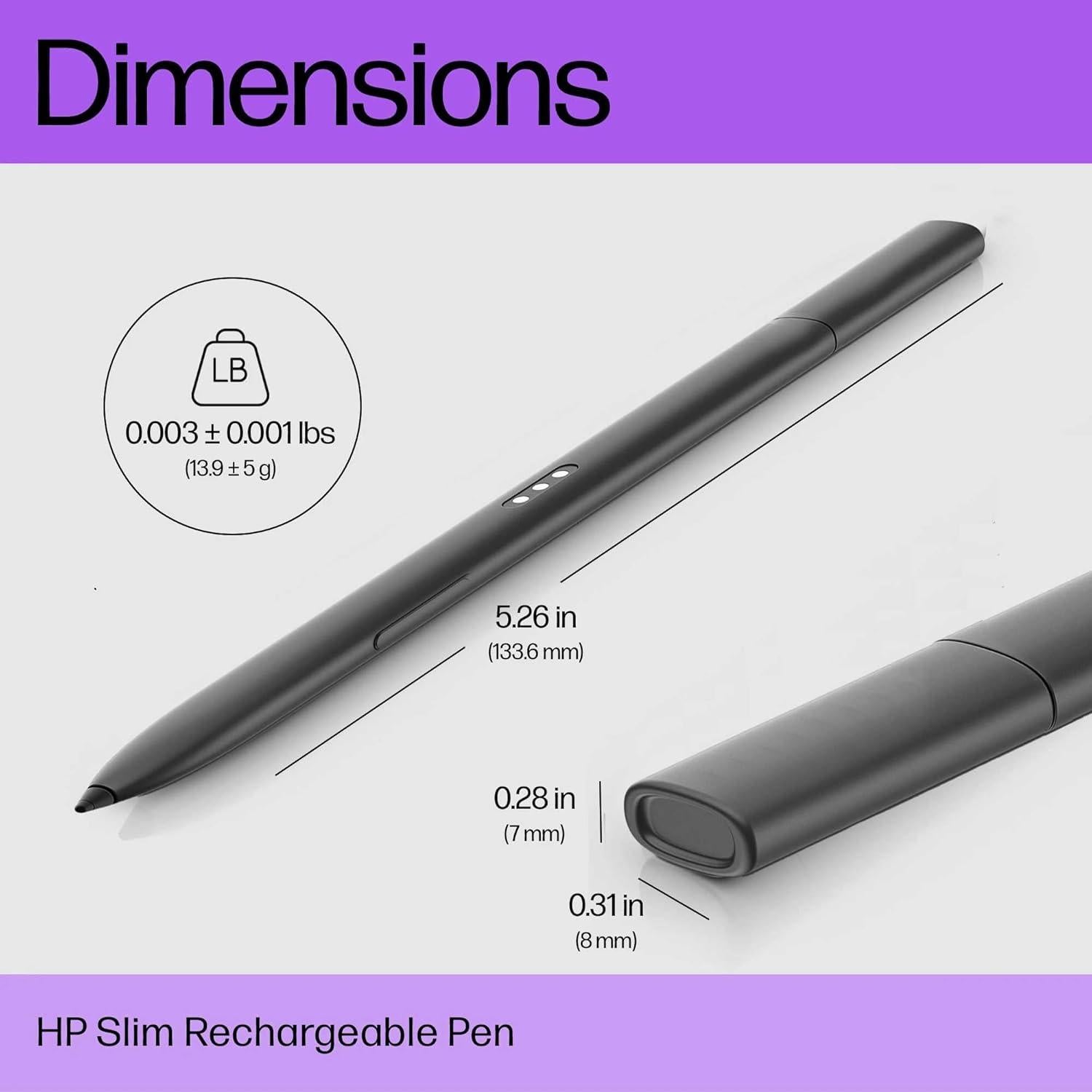 Bolígrafo Activo Recargable HP Elite Slim para Probook G9 G10