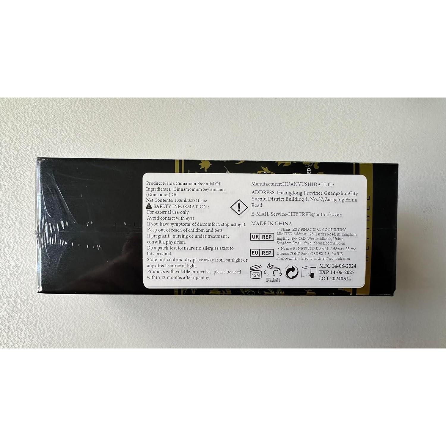 Aceite Esencial de Canela HEYTREE 100ml - Aroma Dulce y Picante