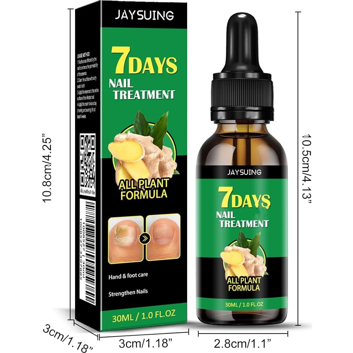 Suero de Crecimiento de Uñas de Jengibre 29.57 ml - Cuidado Cutículas