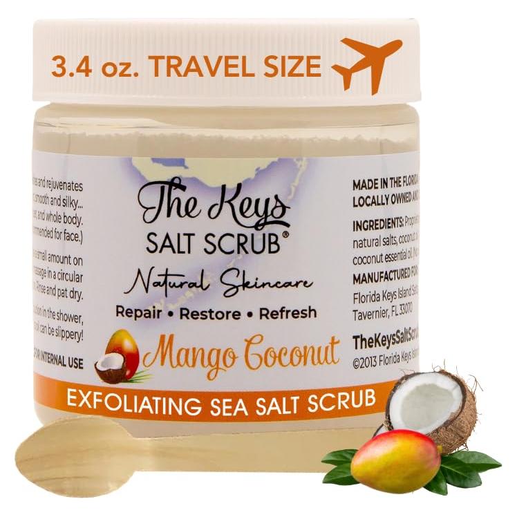 Exfoliante Corporal de Sal Marina Las Llaves 96 g - Mango y Coco