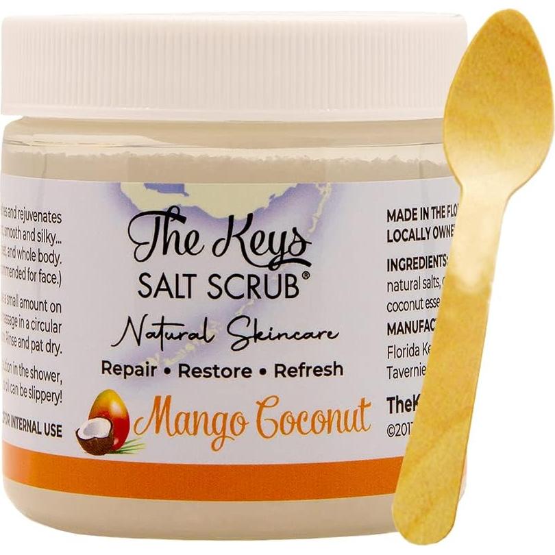 Exfoliante Corporal de Sal Marina Las Llaves 96 g - Mango y Coco