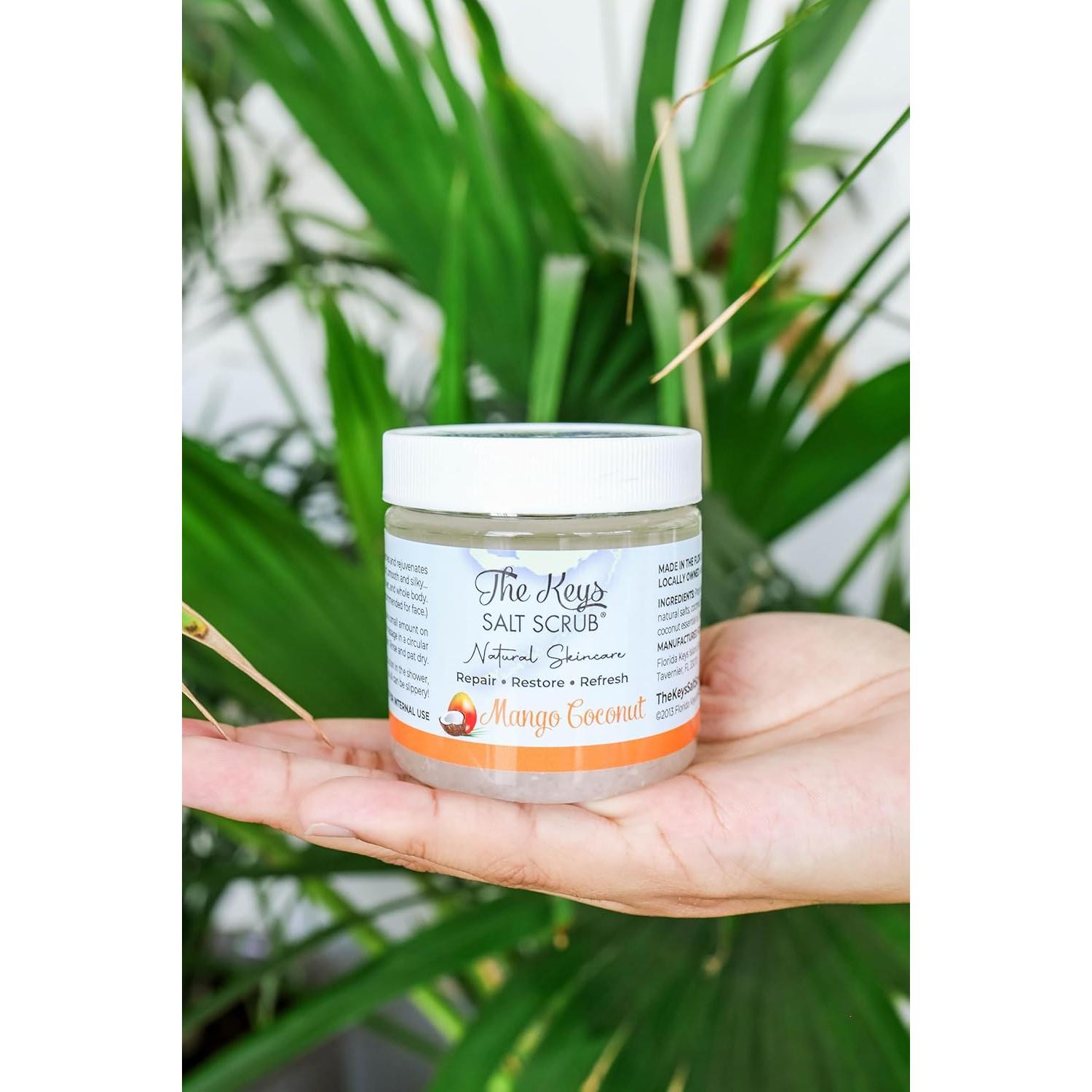 Exfoliante Corporal de Sal Marina Las Llaves 96 g - Mango y Coco