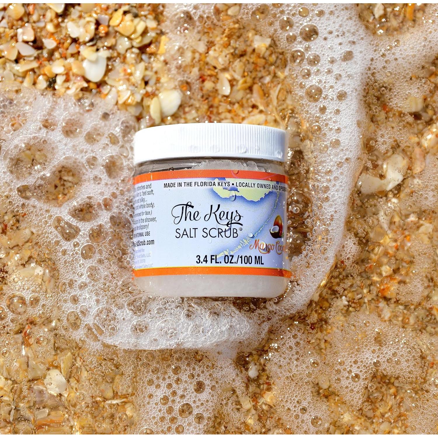Exfoliante Corporal de Sal Marina Las Llaves 96 g - Mango y Coco