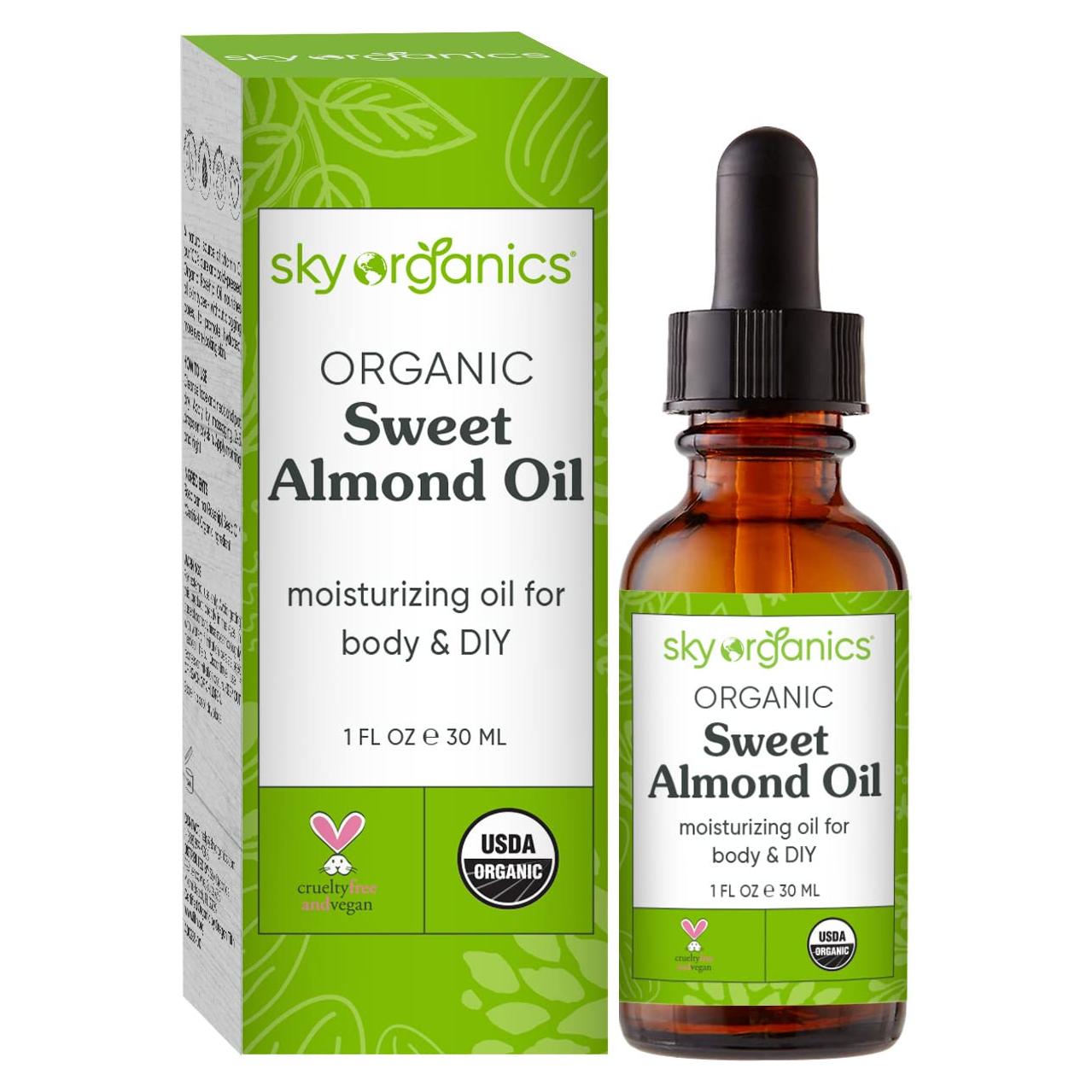 Aceite de Almendra Dulce Orgánico Sky Organics 29.57 ml