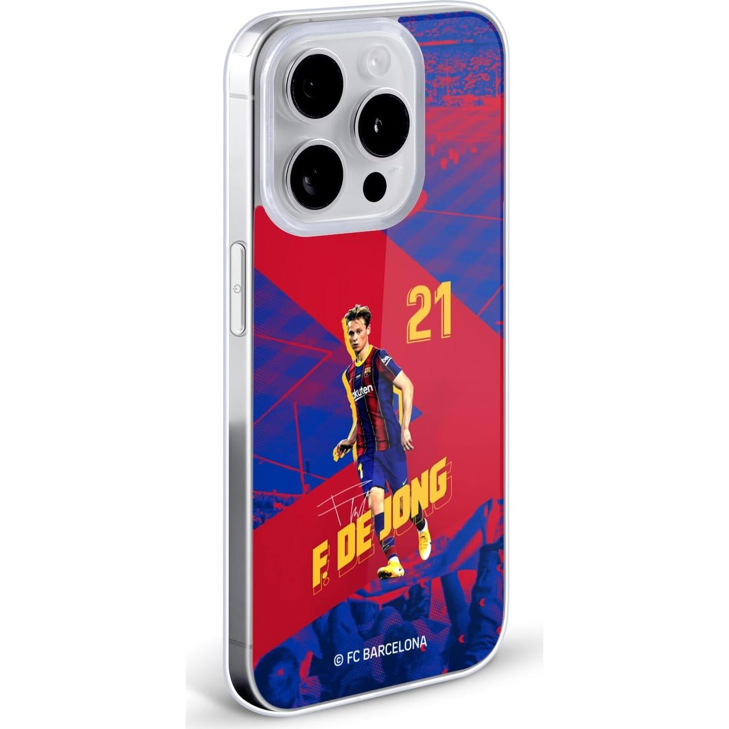 Funda de Gel FCB Barcelona Frenkie De Jong para iPhone 16e