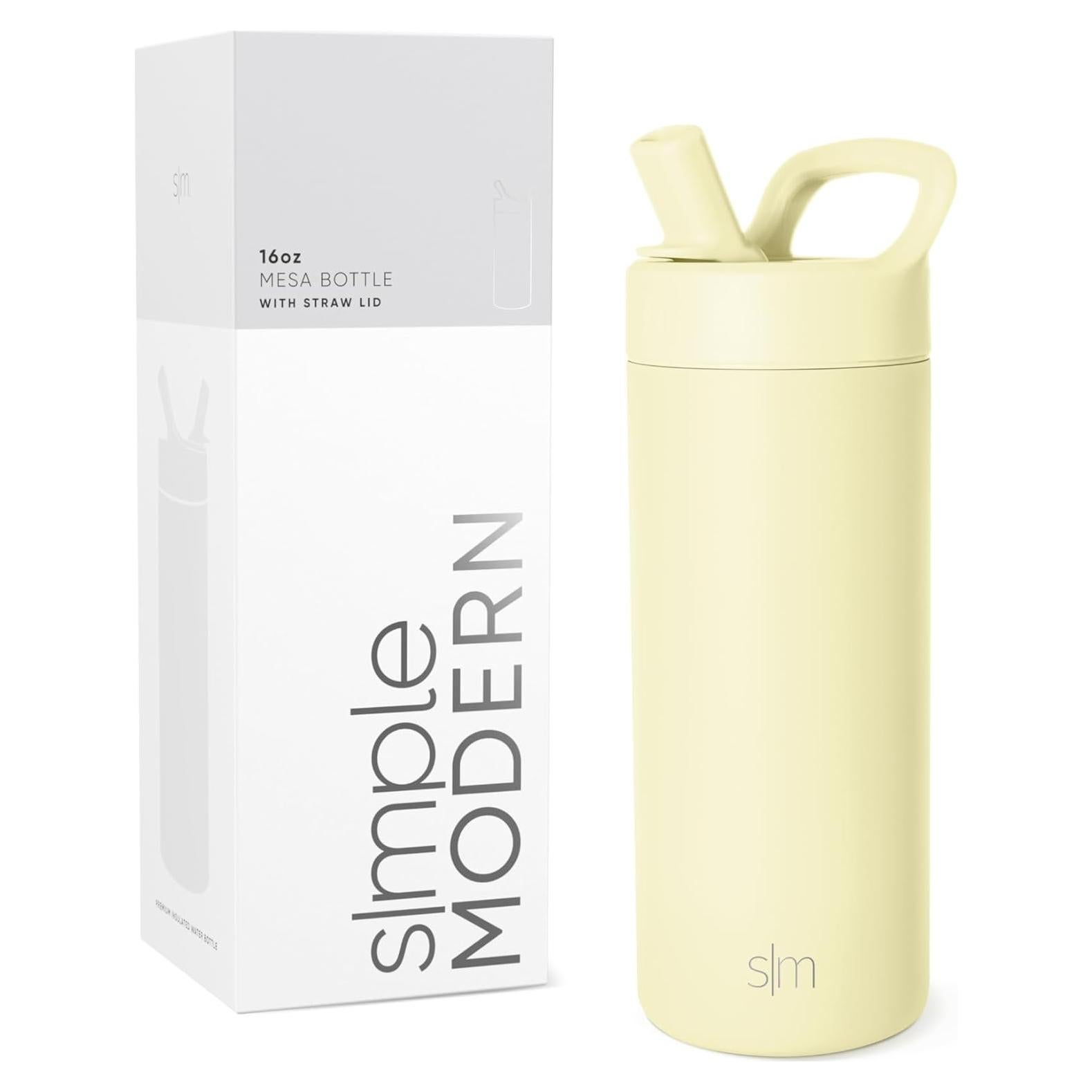Botella de Agua Simple Modern Mesa 16oz Acero Inoxidable Buttercup