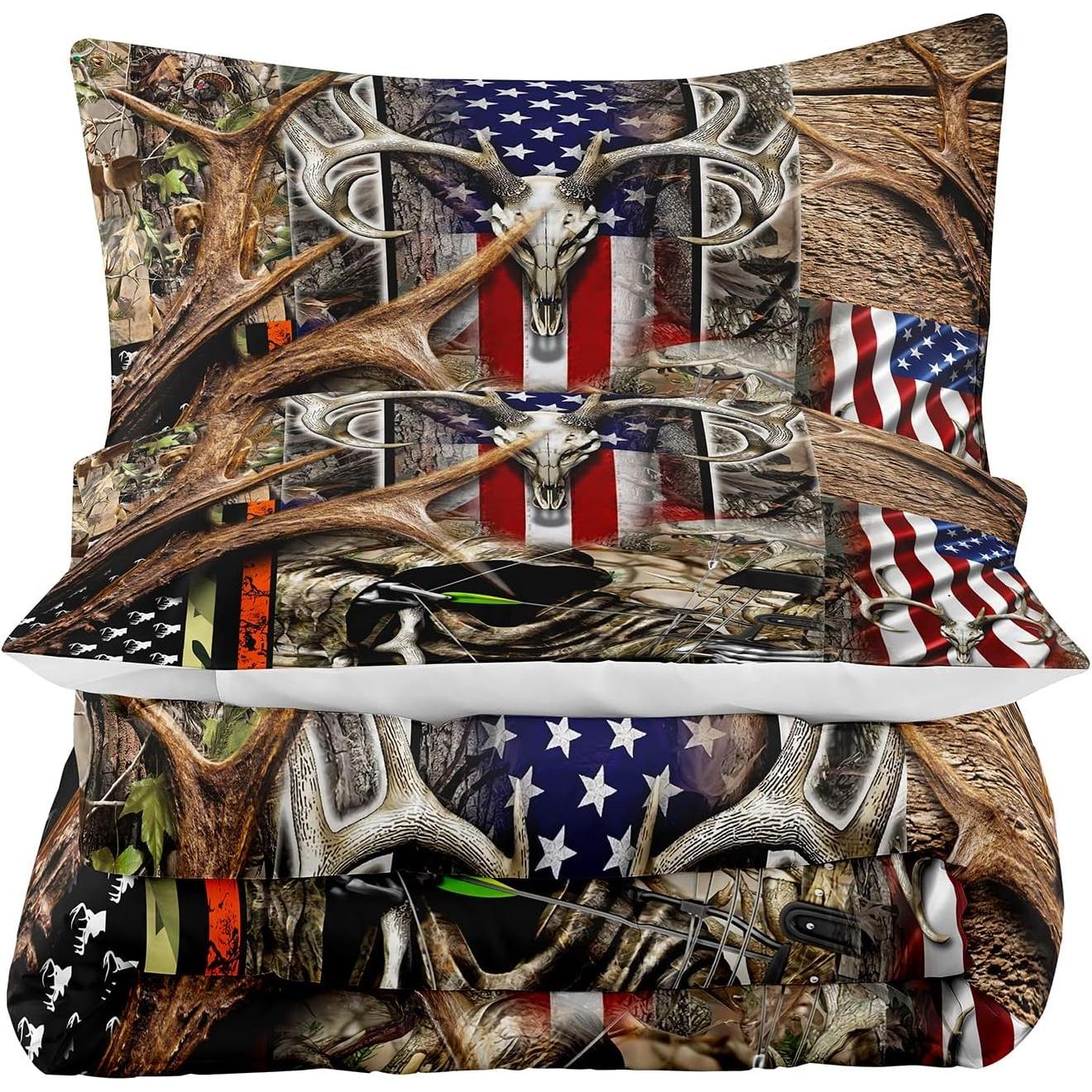 Juego de Edredón Individual Tailor Shop Bandera Americana 173x218cm