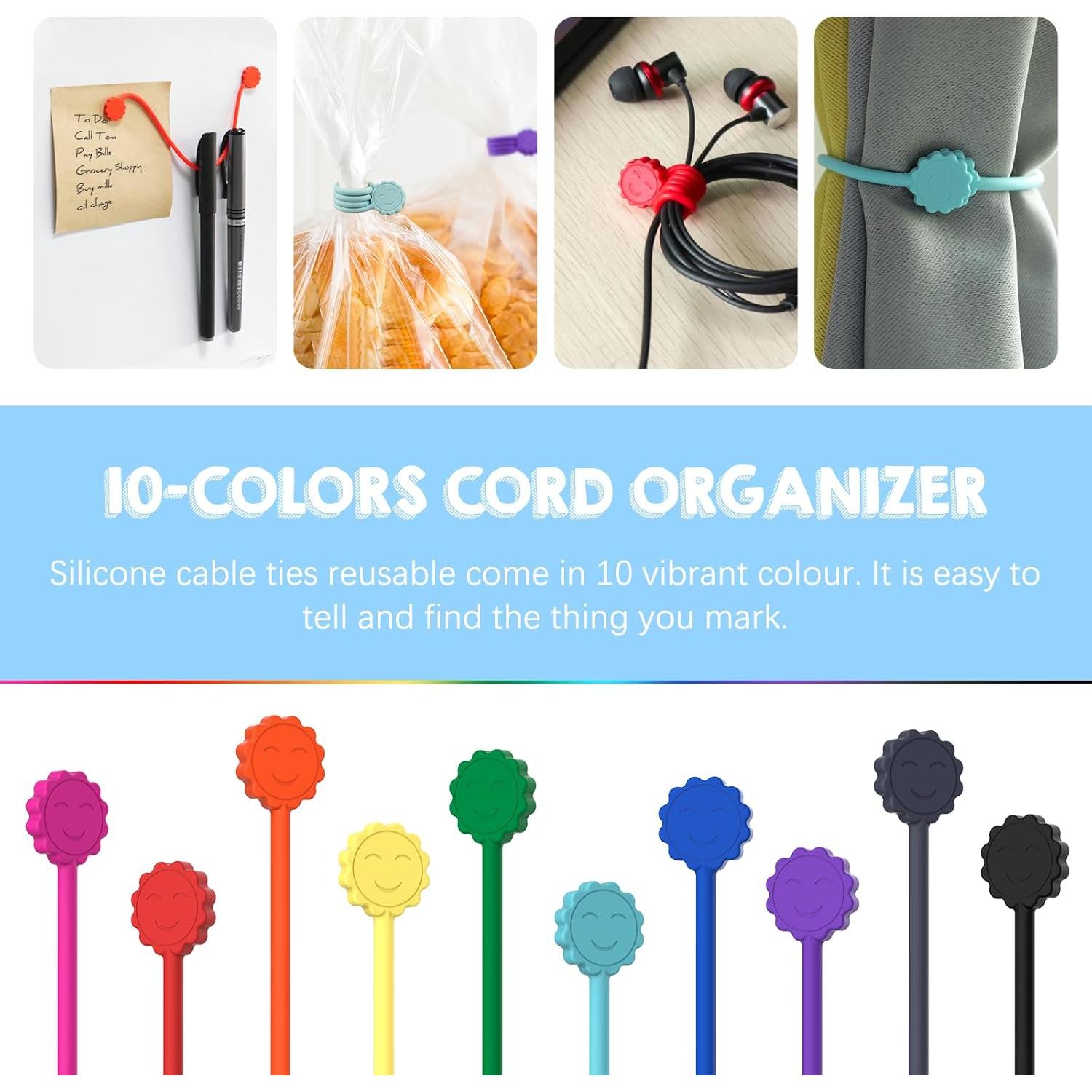 Corbatas Magnéticas Rich&Ray 20 Piezas Silicona 10 Colores