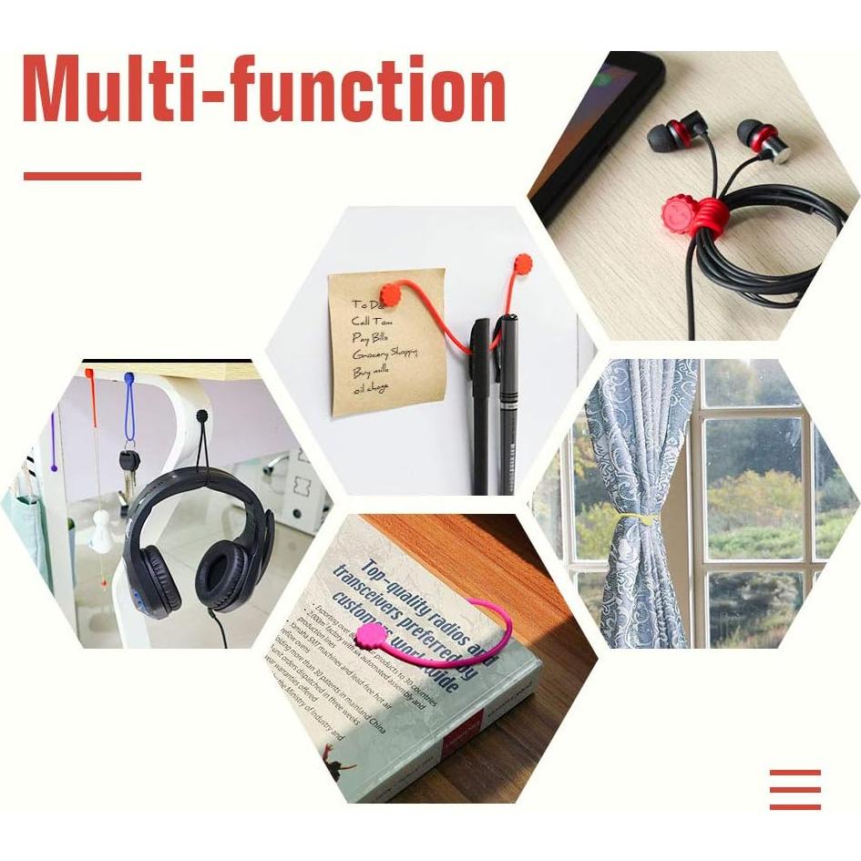 Corbatas Magnéticas Rich&Ray 20 Piezas Silicona 10 Colores