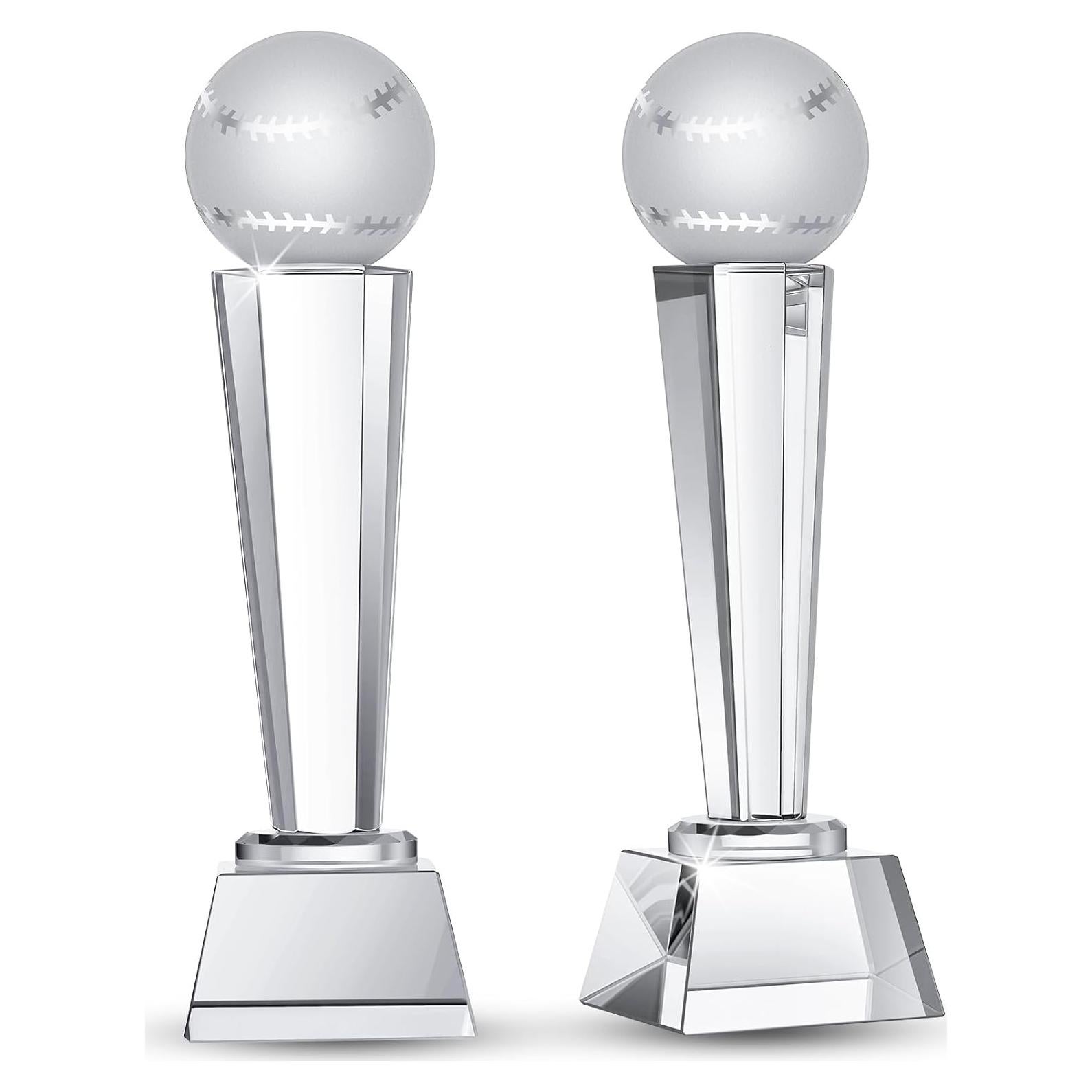 Trofeo de Cristal Meooeck 2 Pcs 23x7 cm con Caja Regalo