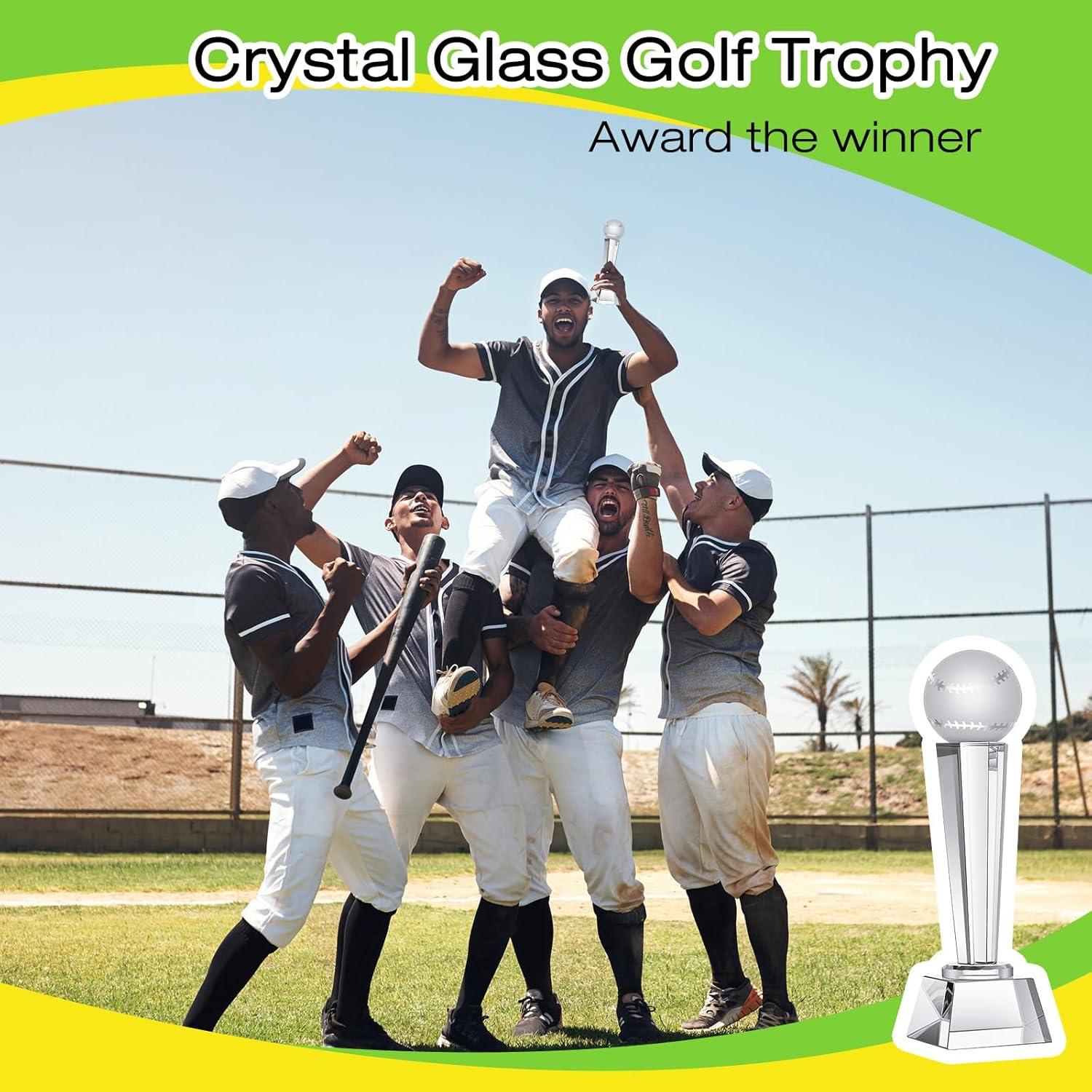 Trofeo de Cristal Meooeck 2 Pcs 23x7 cm con Caja Regalo