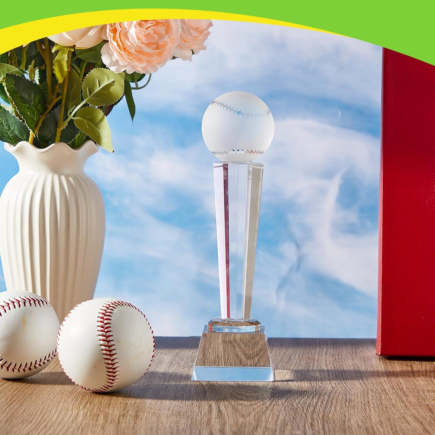 Trofeo de Cristal Meooeck 2 Pcs 23x7 cm con Caja Regalo