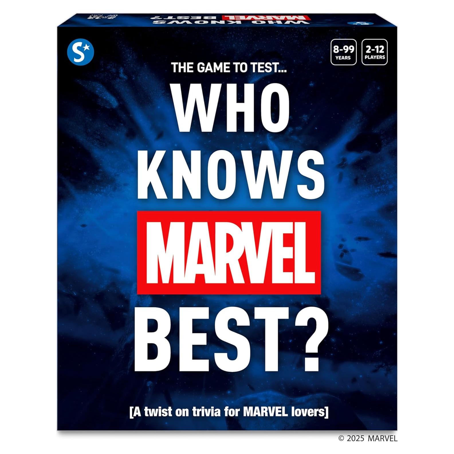 Juego de Cartas Skillmatics - Trivia Marvel para 2 a 12 Jugadores
