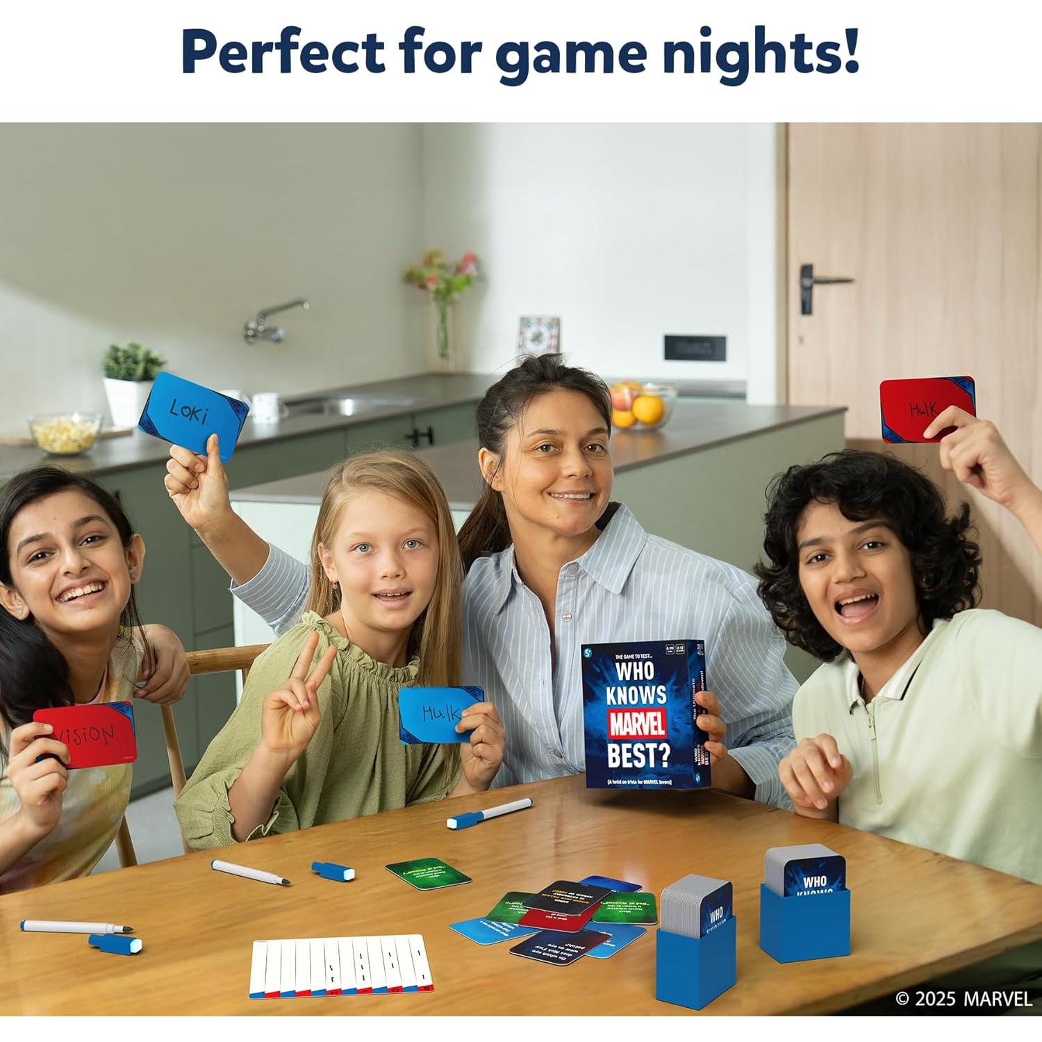 Juego de Cartas Skillmatics - Trivia Marvel para 2 a 12 Jugadores