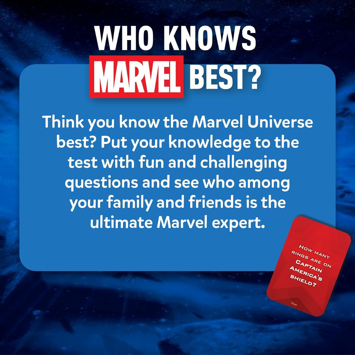 Juego de Cartas Skillmatics - Trivia Marvel para 2 a 12 Jugadores