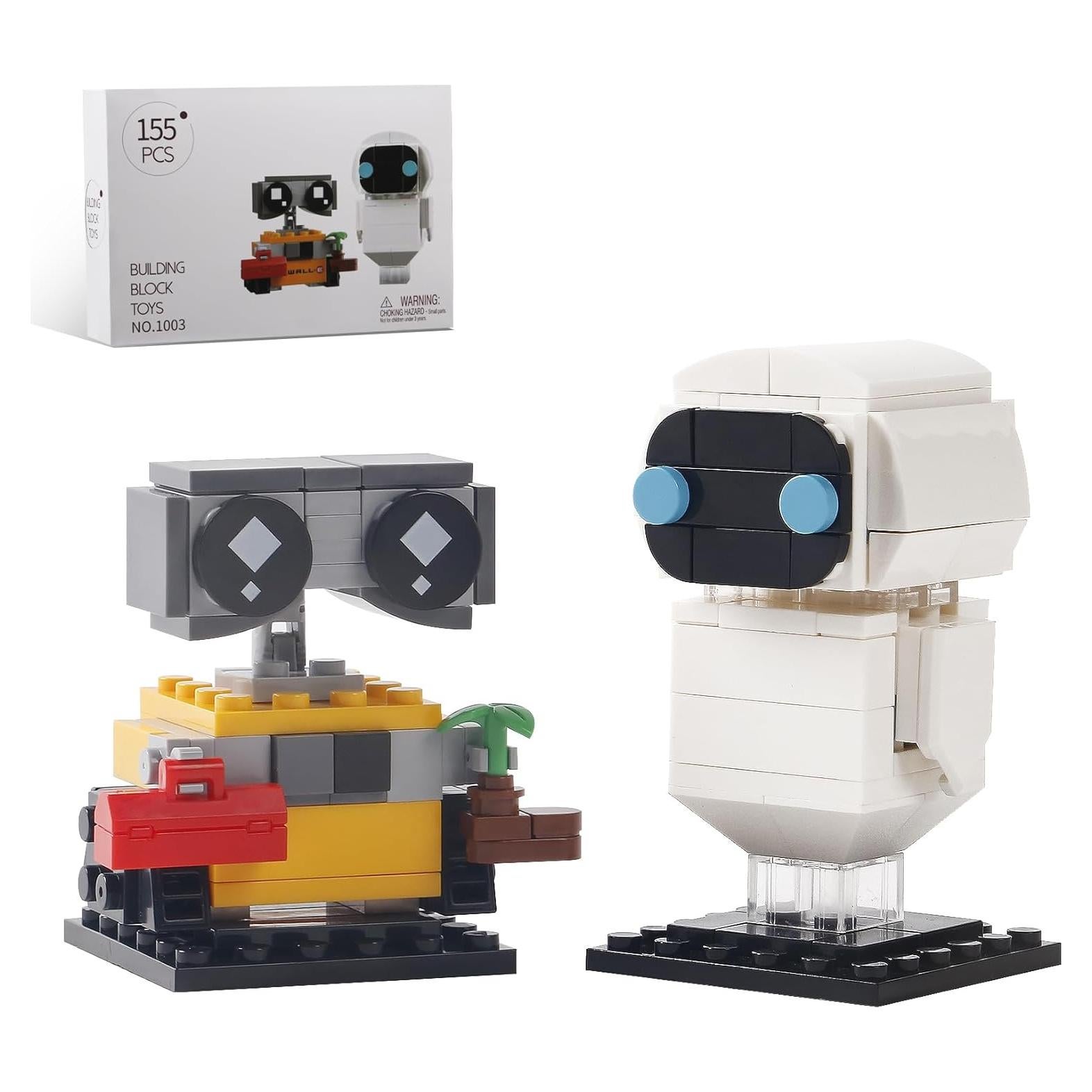 Conjunto de Bloques de Construcción Robots Wall-e y Eve 155 Piezas