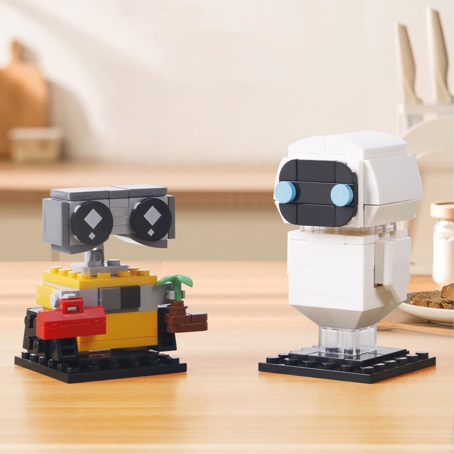 Conjunto de Bloques de Construcción Robots Wall-e y Eve 155 Piezas