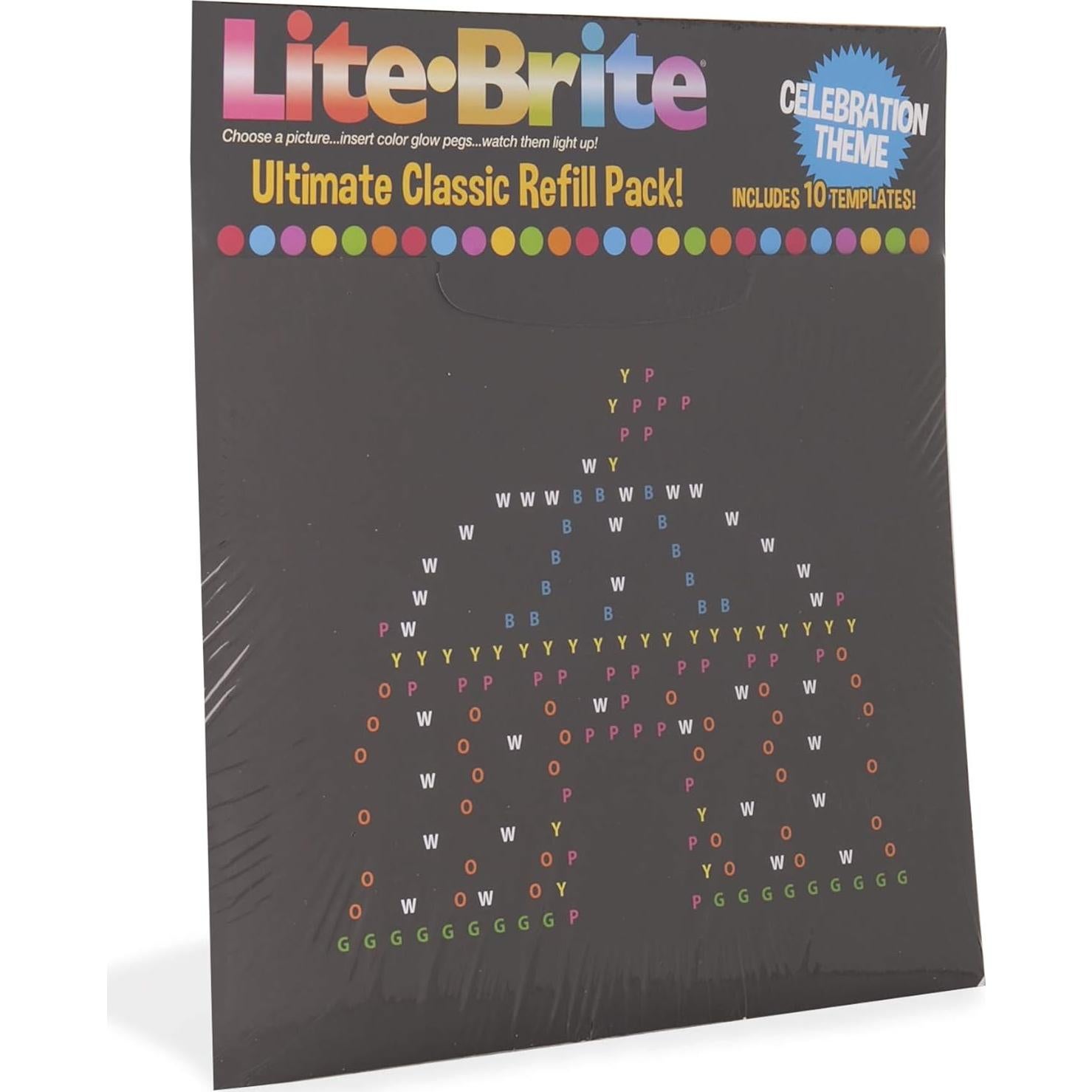 Paquete de Recarga Lite Brite - 10 Plantillas Celebración
