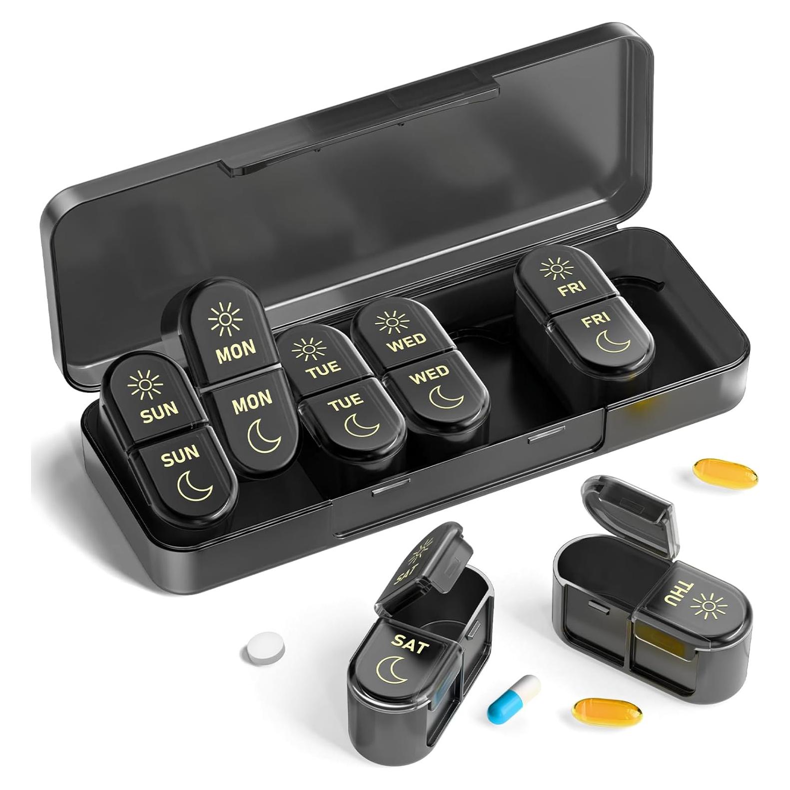 Organizador de Pastillas Semanal AM PM Pillex 7 Días 20.9x7.8cm