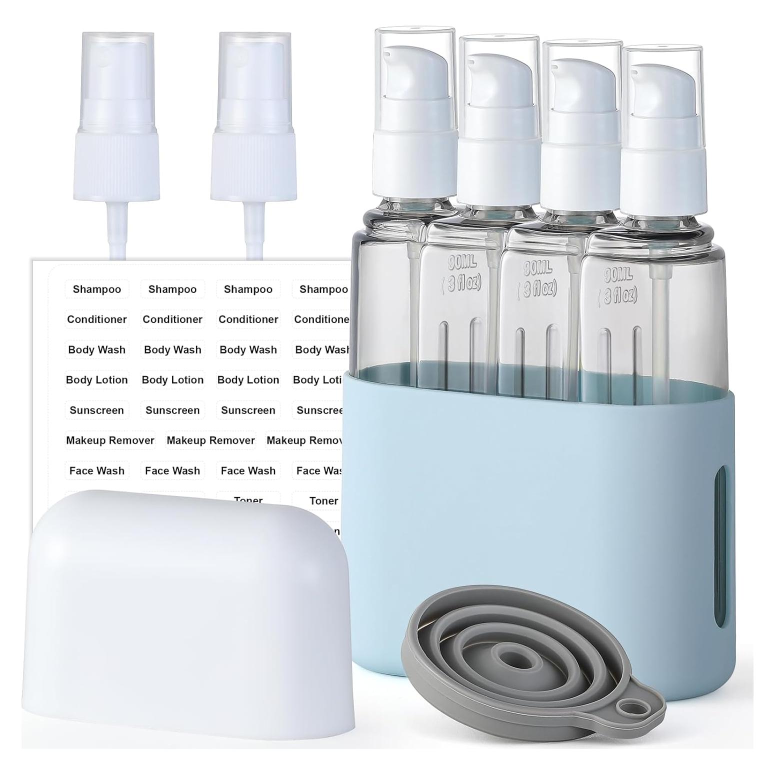 Set de Botellas de Viaje VITEVER 3oz Aprobadas por TSA - Azul