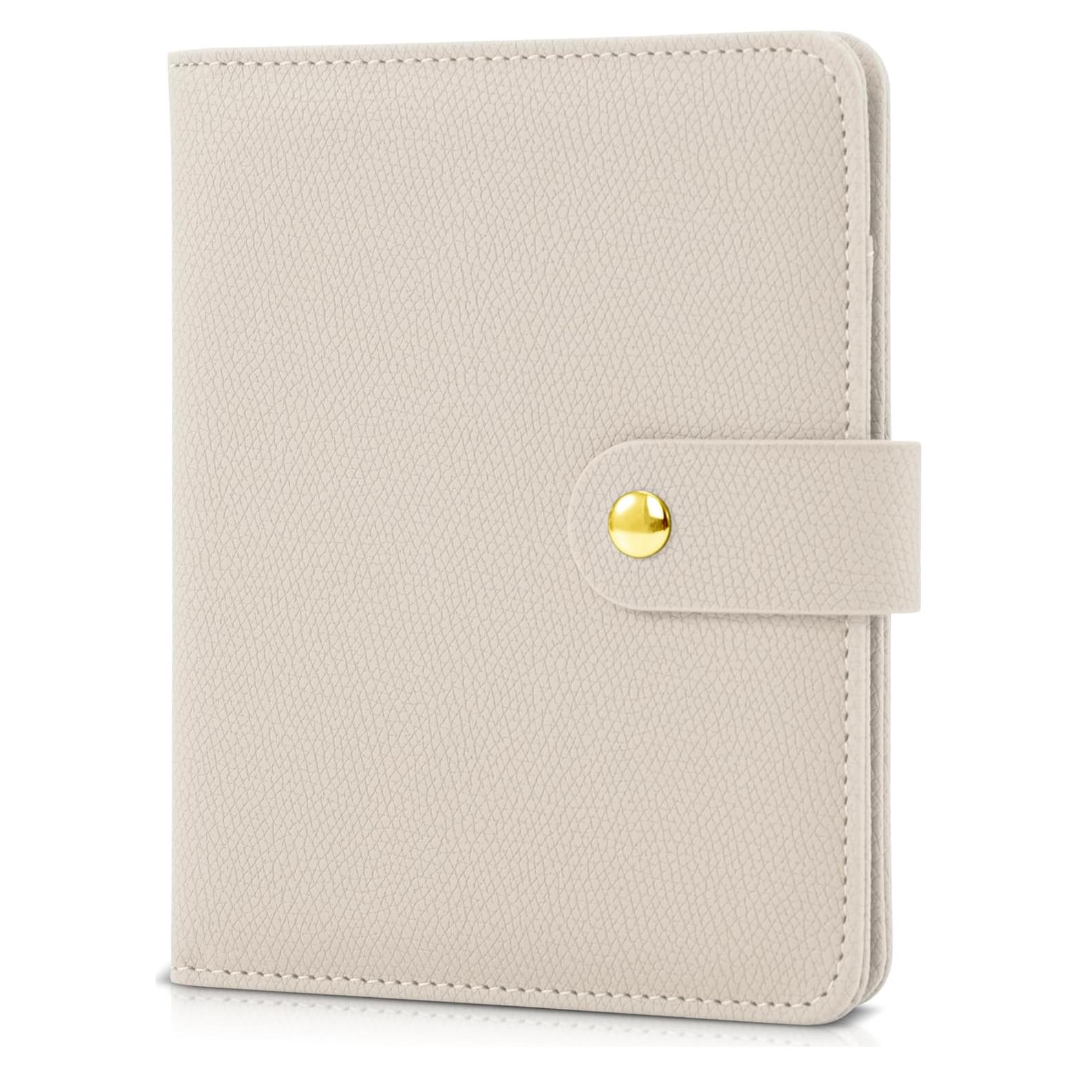 Portapasaporte ZICOTO Beige - Funda de Viaje Unisex con Soporte