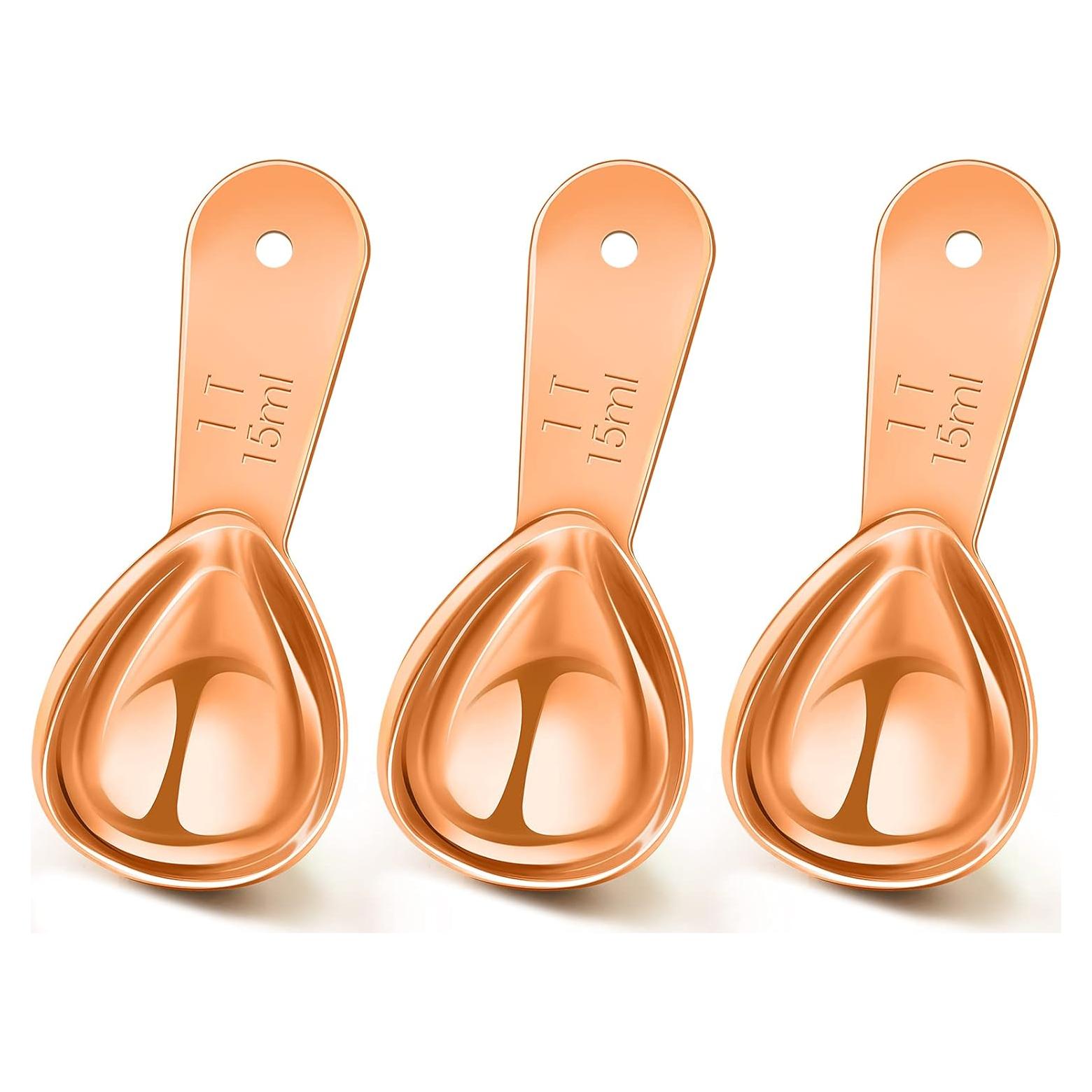 Cucharas Medidoras de Acero Inoxidable Patelai 3 Piezas 15 ml